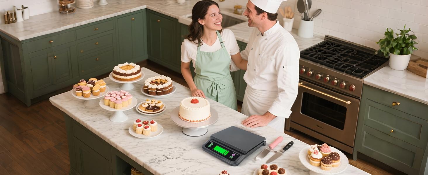 Commercial Food Scales 66LB 30Kg Large Digital Kitchen Scale for Baking Deli M