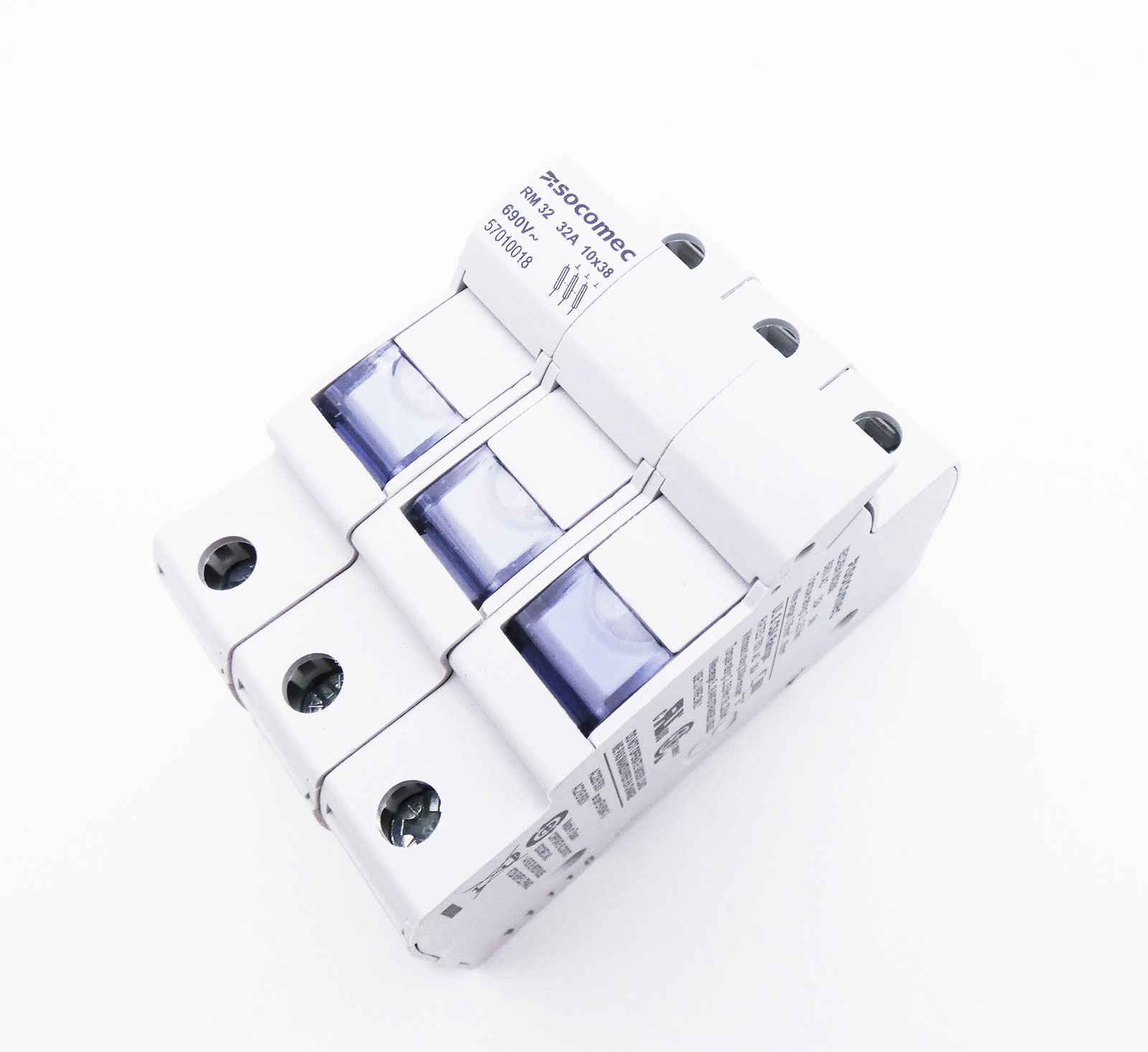 Socomec RM 32 57010018 10×38 3P 32A 690VAC Fuse Disconnector -Unused-