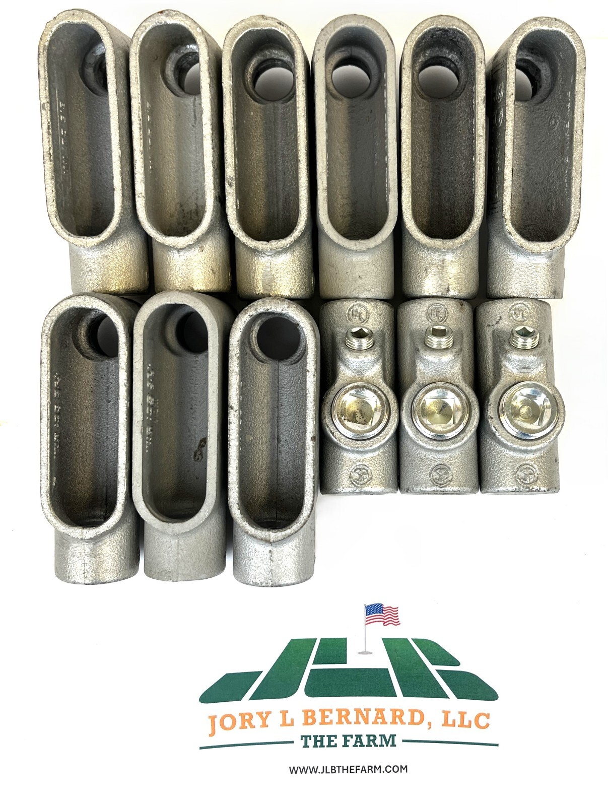 CROUSE HINDS, LOT OF 12, EYS21, LB27, 3/4″ CONDUIT FITTING, IRON ALLOY, NOS S
