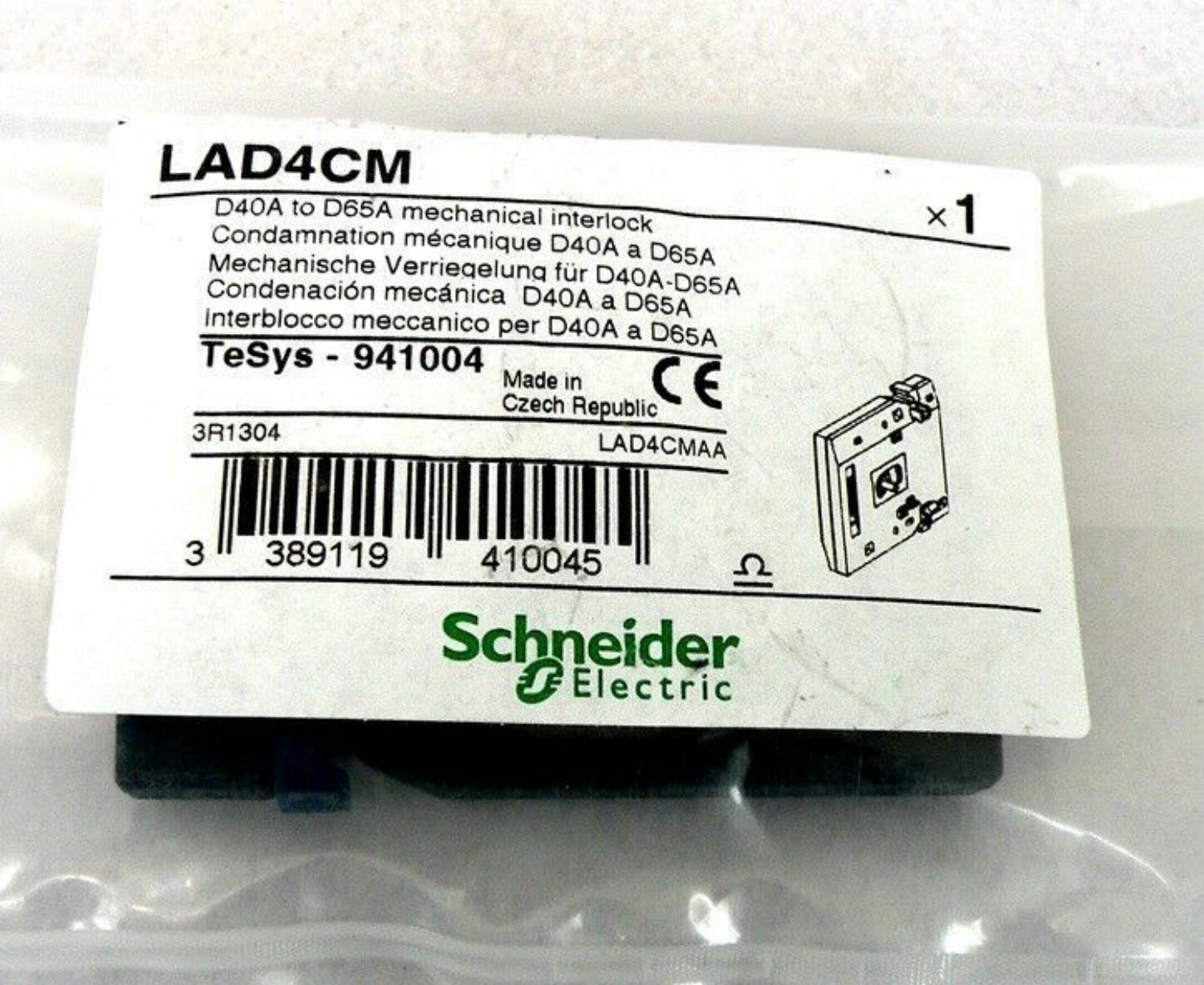1PCS Brand New LAD4CM Schneider LAD4CM Mechanical interlock Fast shipment