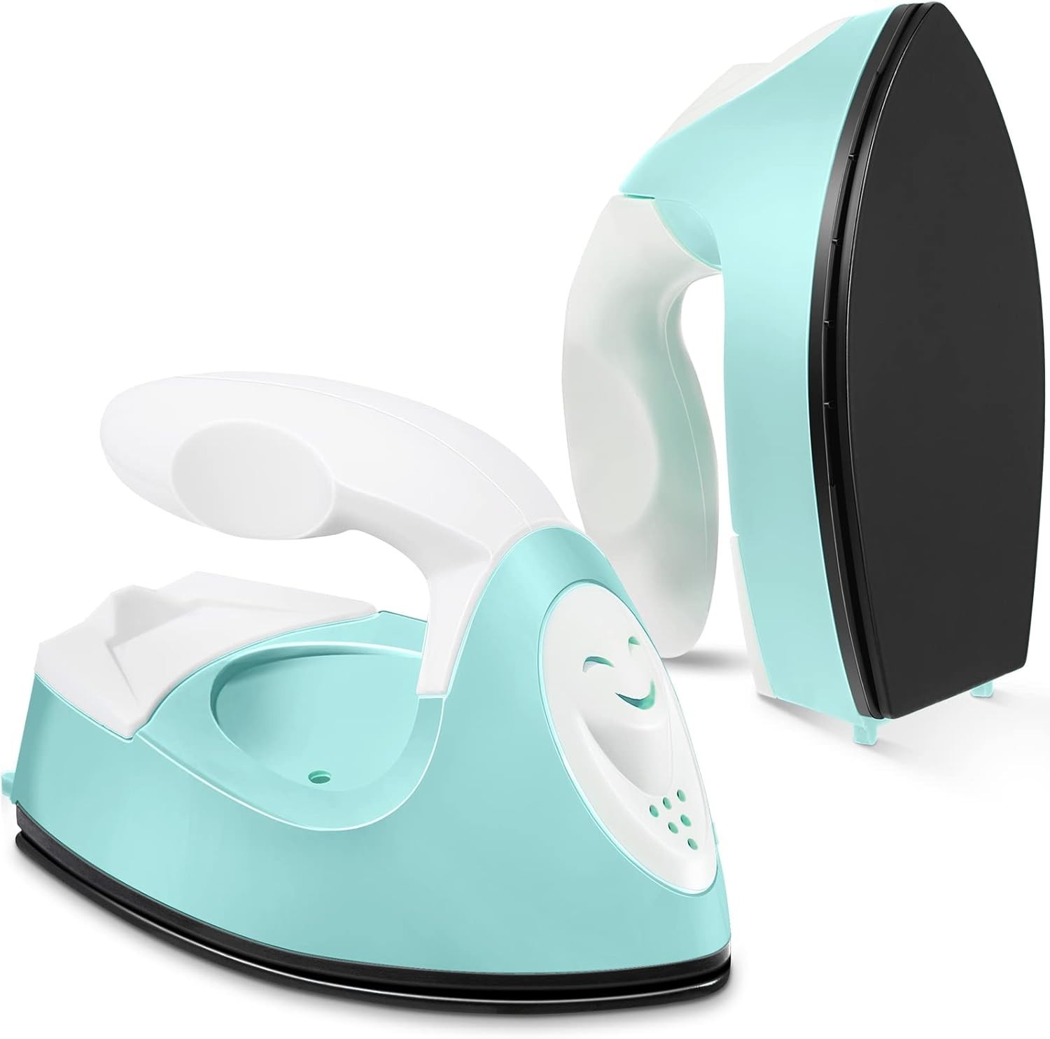 Portable Mini Craft Iron: 3.93×2.36 in Heat Press for DIY Projects – Mint Green