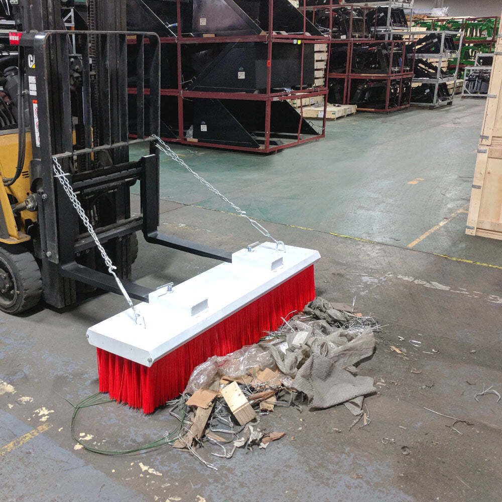 Titan Attachments Fork Lift Broom Attachment 5′ 173 lb. Replaceable Bristles