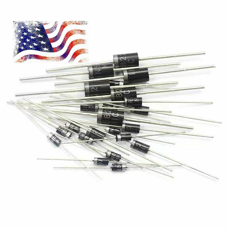 10Pcs SR3100 SR3200 SR5100 SR5200 SR560 DO-27 Schottky Diodes US Ship