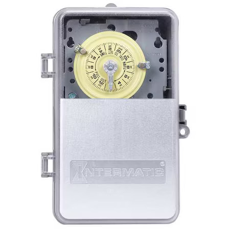 Intermatic T101pcd82 Electromechanicaltimer, 24Hr, Gray, Plastic