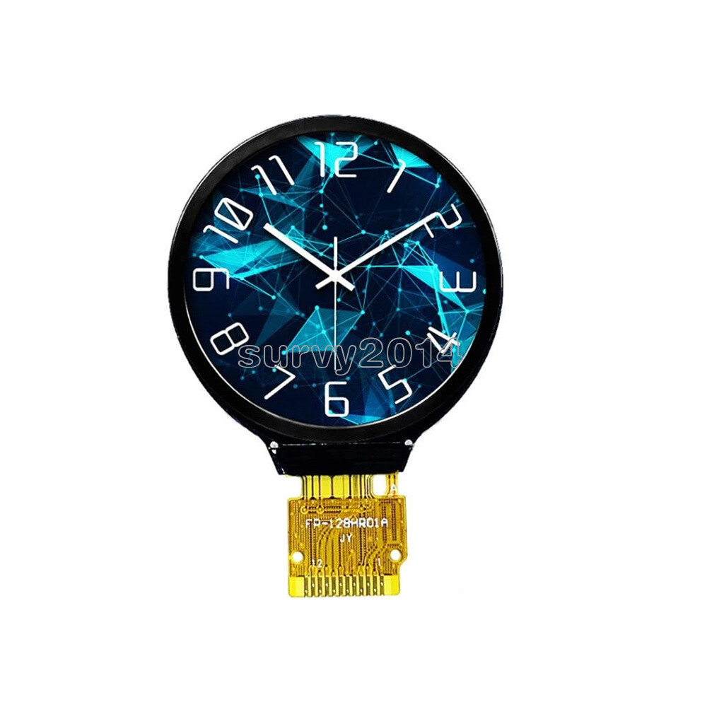 Round 1.28 inch TFT LCD Display Module RGB IPS HD 240×240 SPI GC9A01 Driver