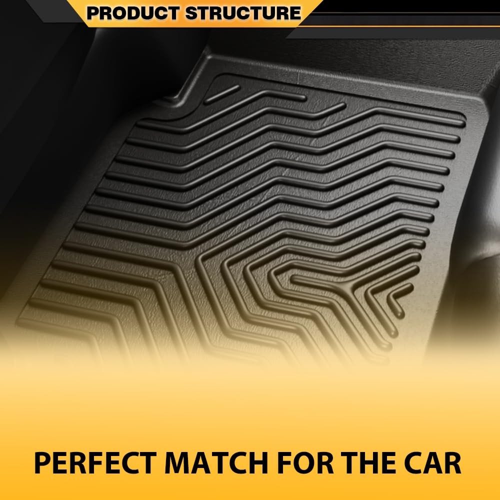 TPE Floor Mats 2PCS for Dodge Ram 1500 1994-2001 All Weather 1st Row