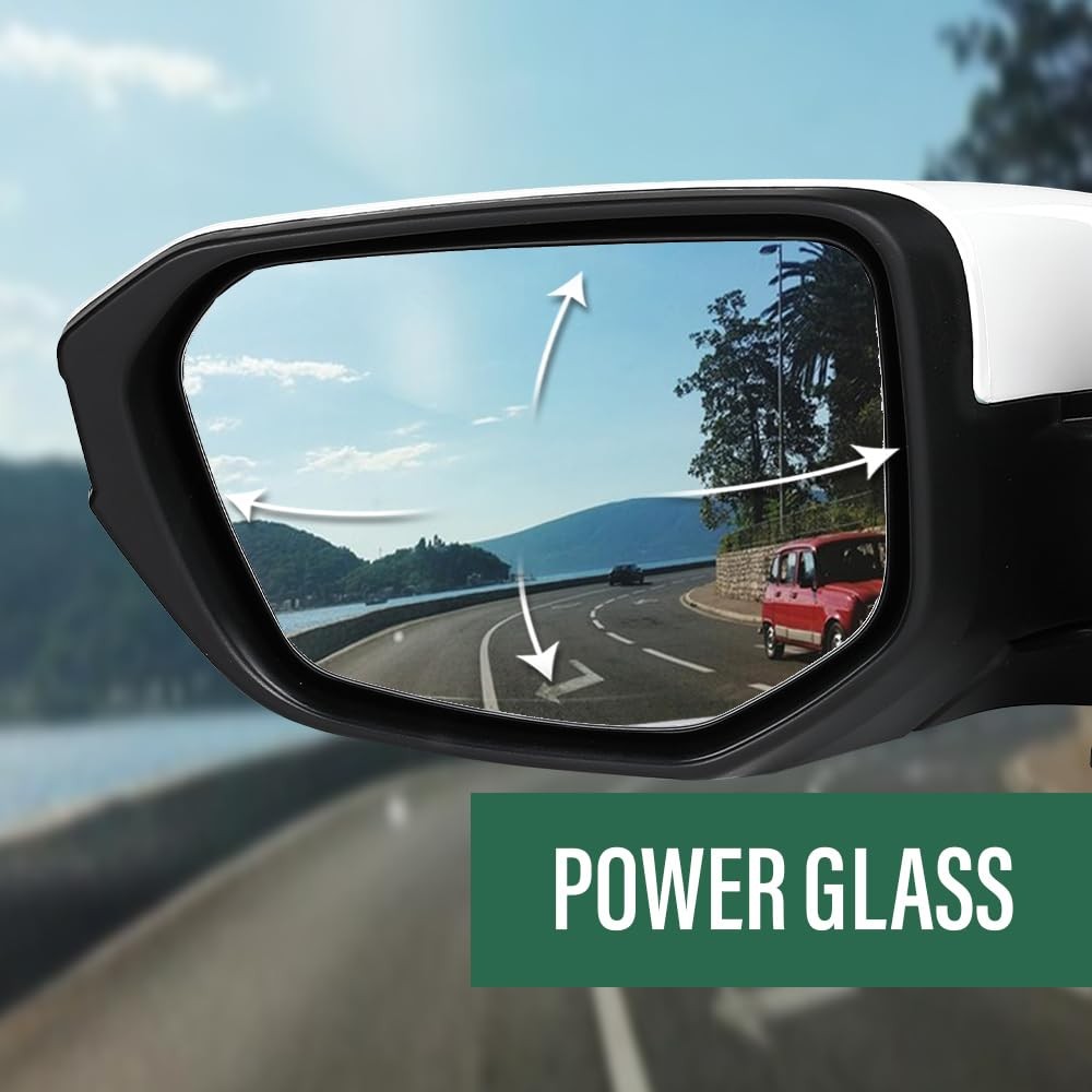 Left Power Mirror Manual Folding 3-Pin Honda Civic 2016-2021 White HO1320283