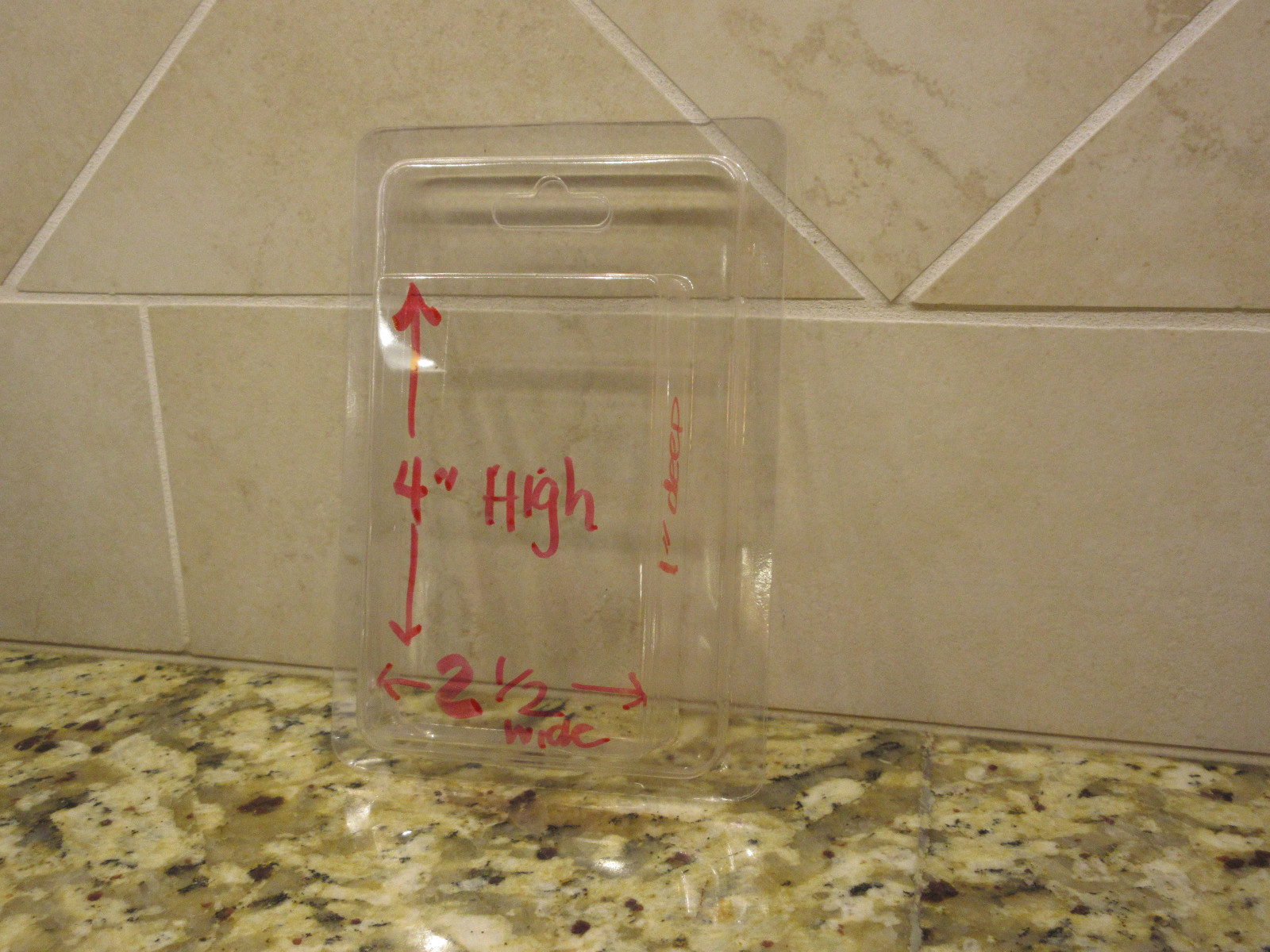 SMALL QTY 50 CLAMSHELL BLISTER PACKS CLEAR BOXES HANGING PACKAGING 2.5″x 4″x1″