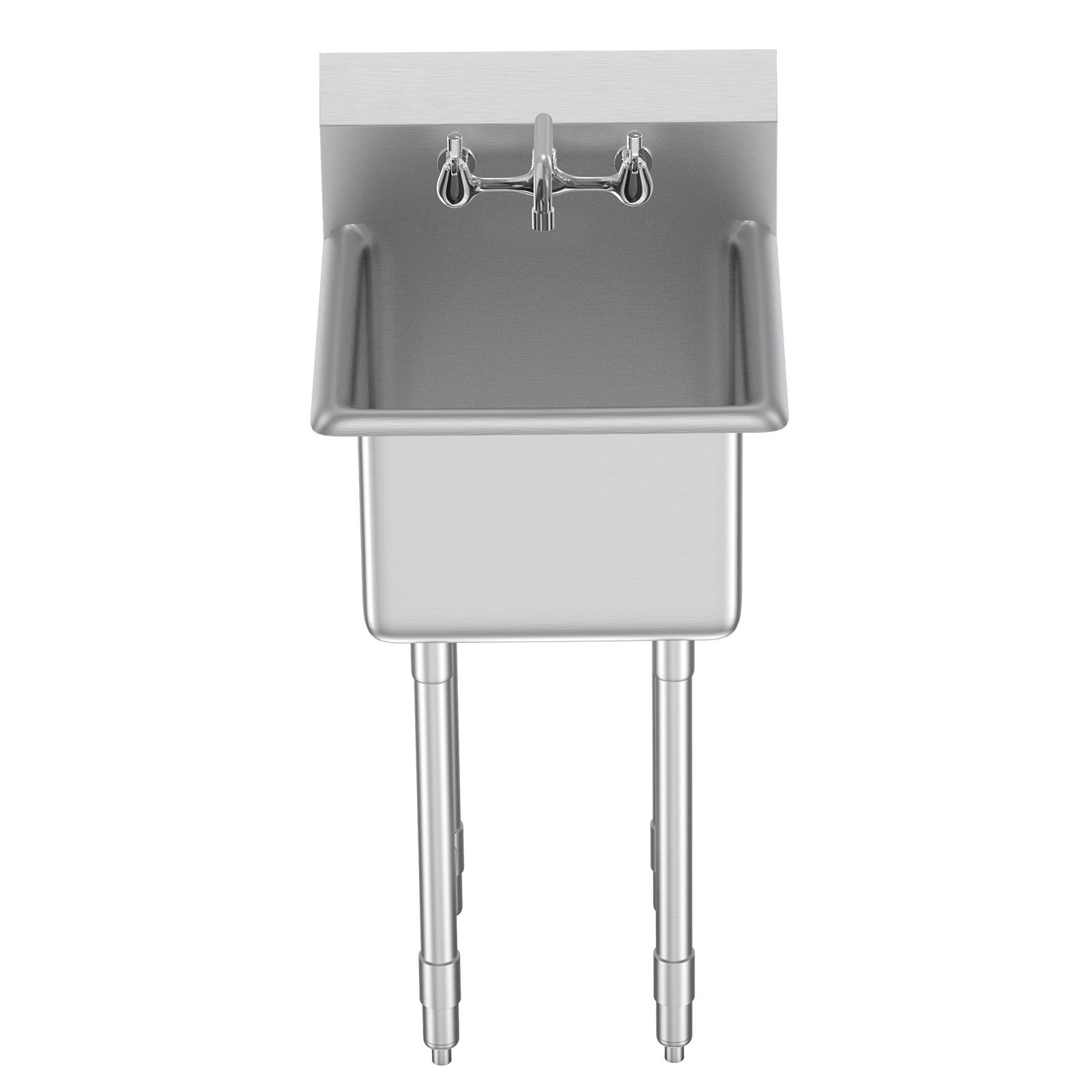 VEVOR 15″x15″ Commercial Utility & Prep Sink 1 Compartment Stainless Steel NSF