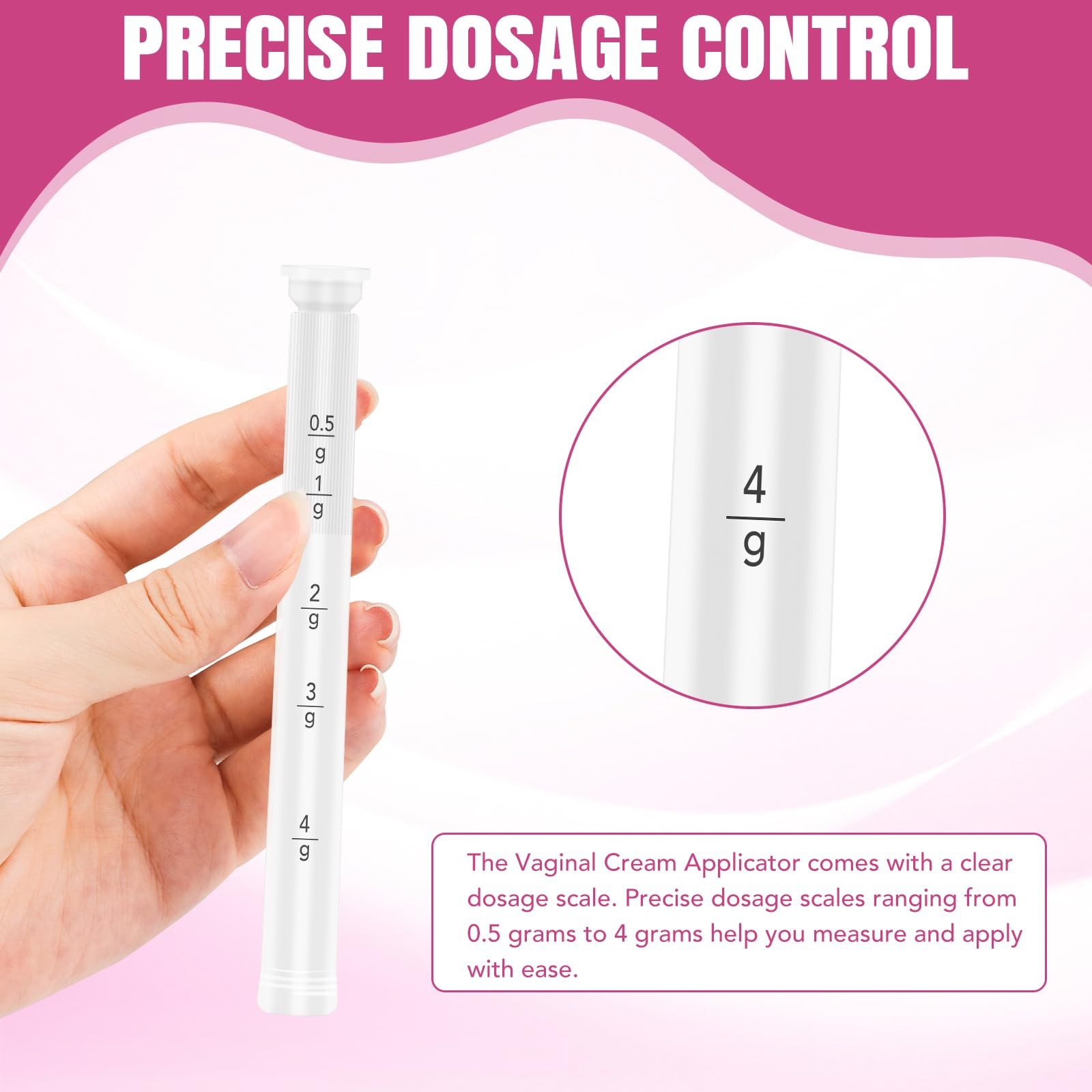 100 PACK Disposable Vaginal Suppository Applicator for 1 Count (Pack of 100)