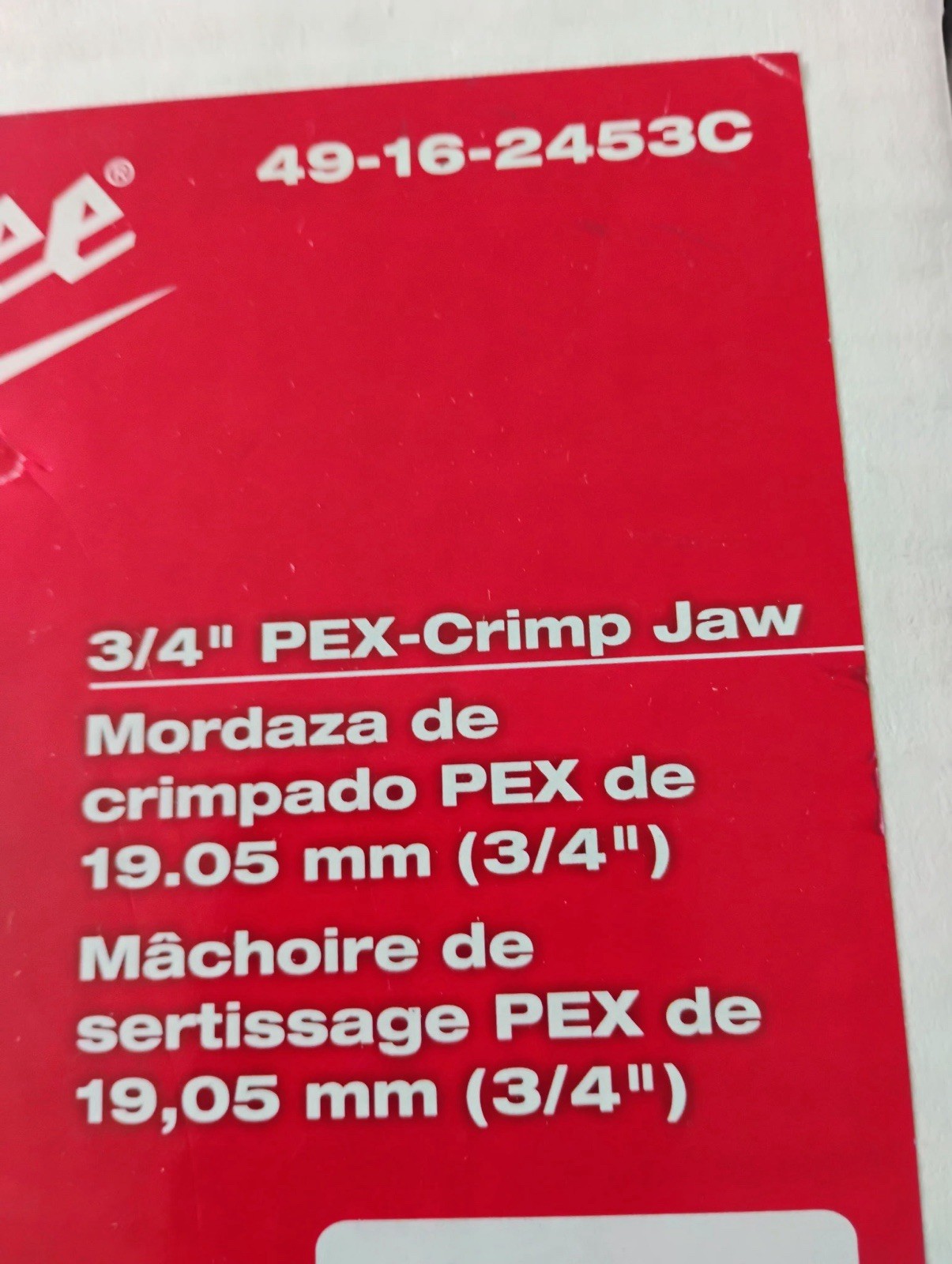 Milwaukee 49162453C Press Jaw 3/4” – Black (49162453C)