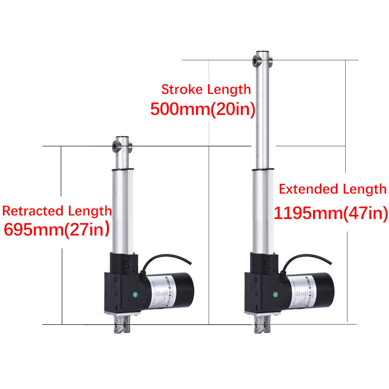 6000N 1320lbs 12V Heavy Duty Linear Actuator 2″ – 40inch 1000MM Stroke Electric