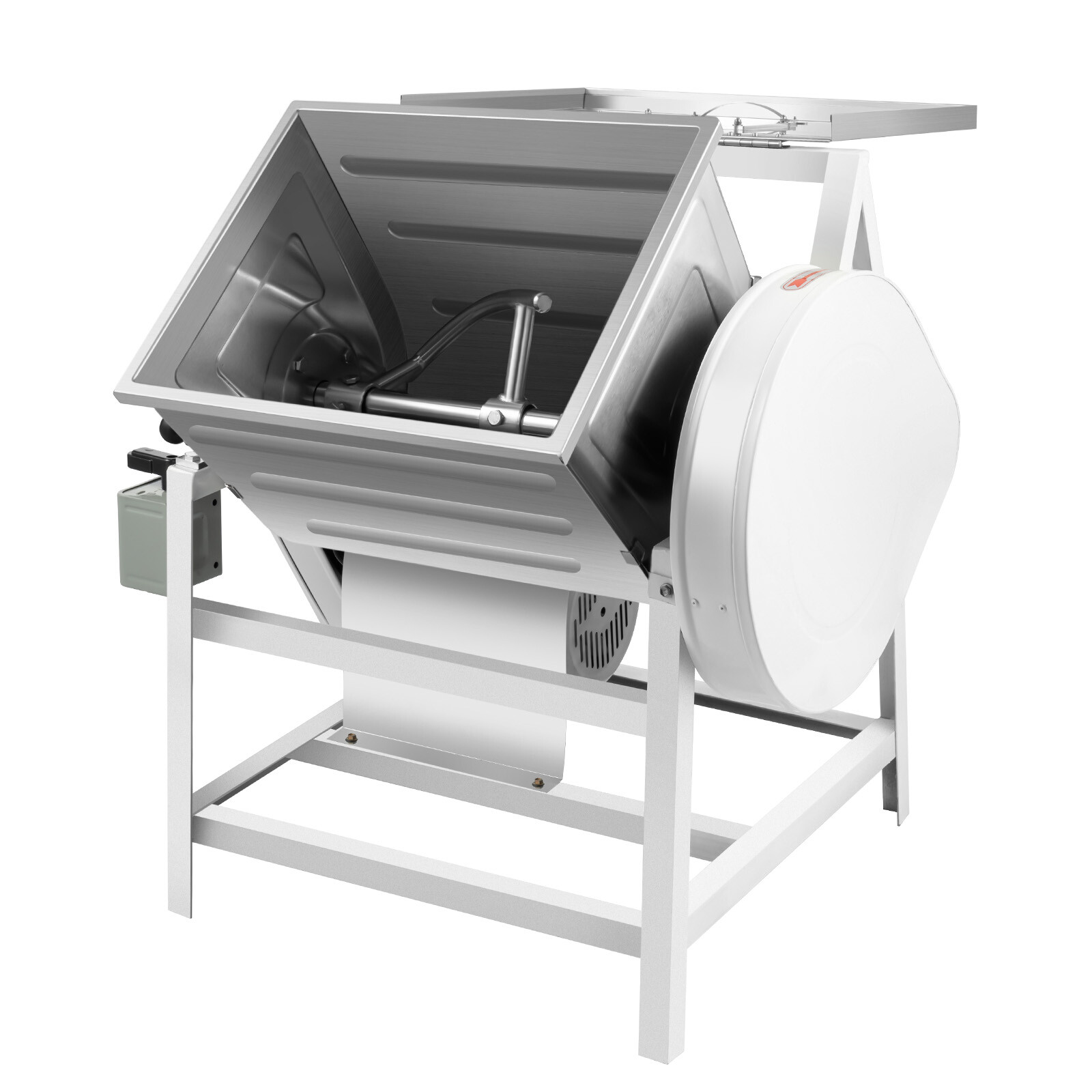 110V 15kg Commercial Dough Mixer Machine, 30QT Electric Flour Kneading Machine