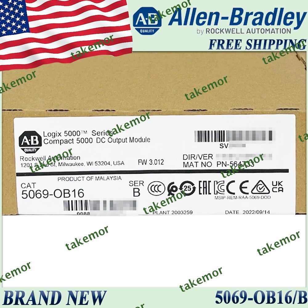 Brand New AB 5069-OB16/B Ser B Compact 5000 DC Output Module Free Ship 5069OB16