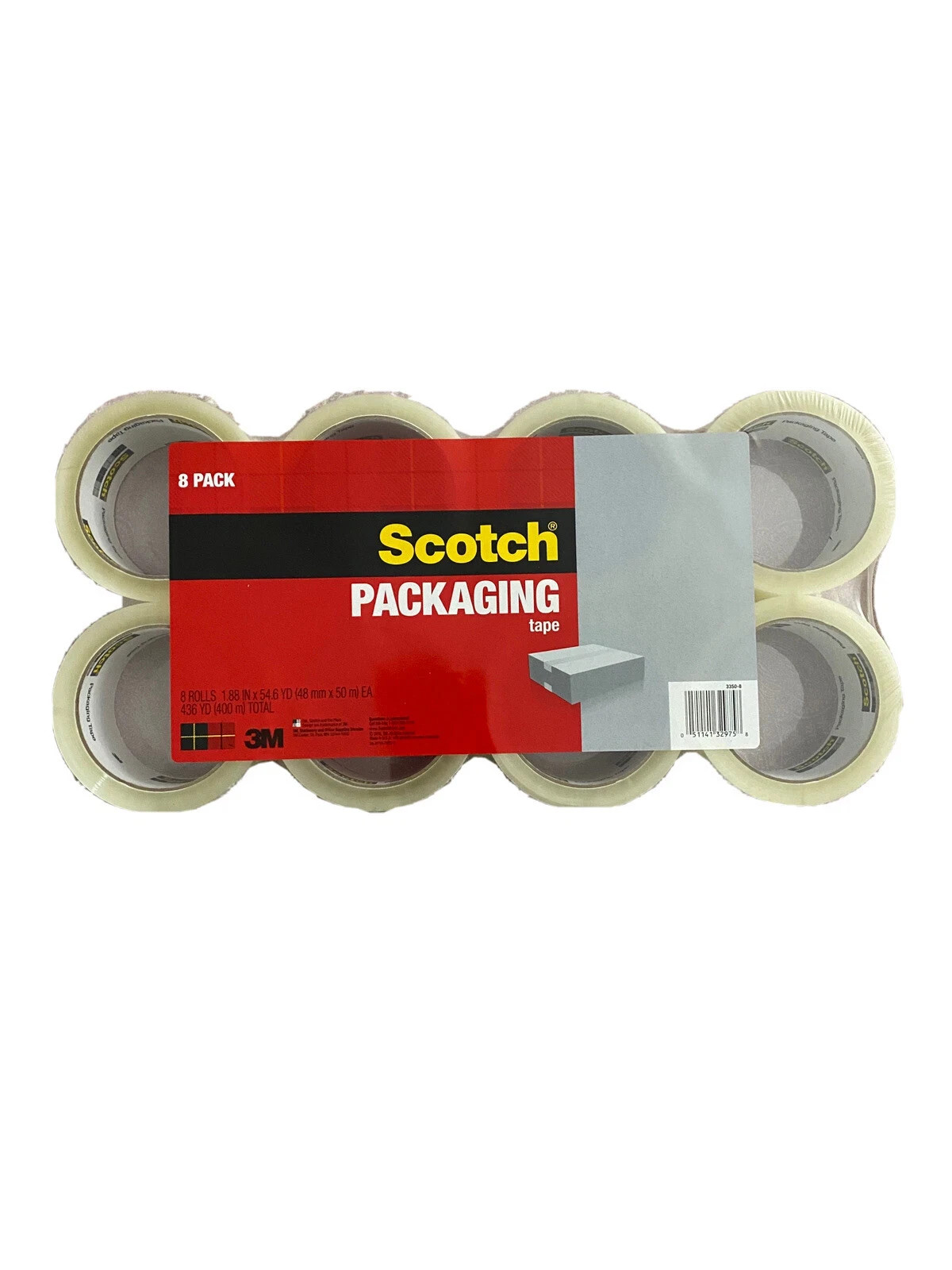 Scotch 1.88 inch X 54.6 Yard Heavy Duty Tape – 8 Rolls