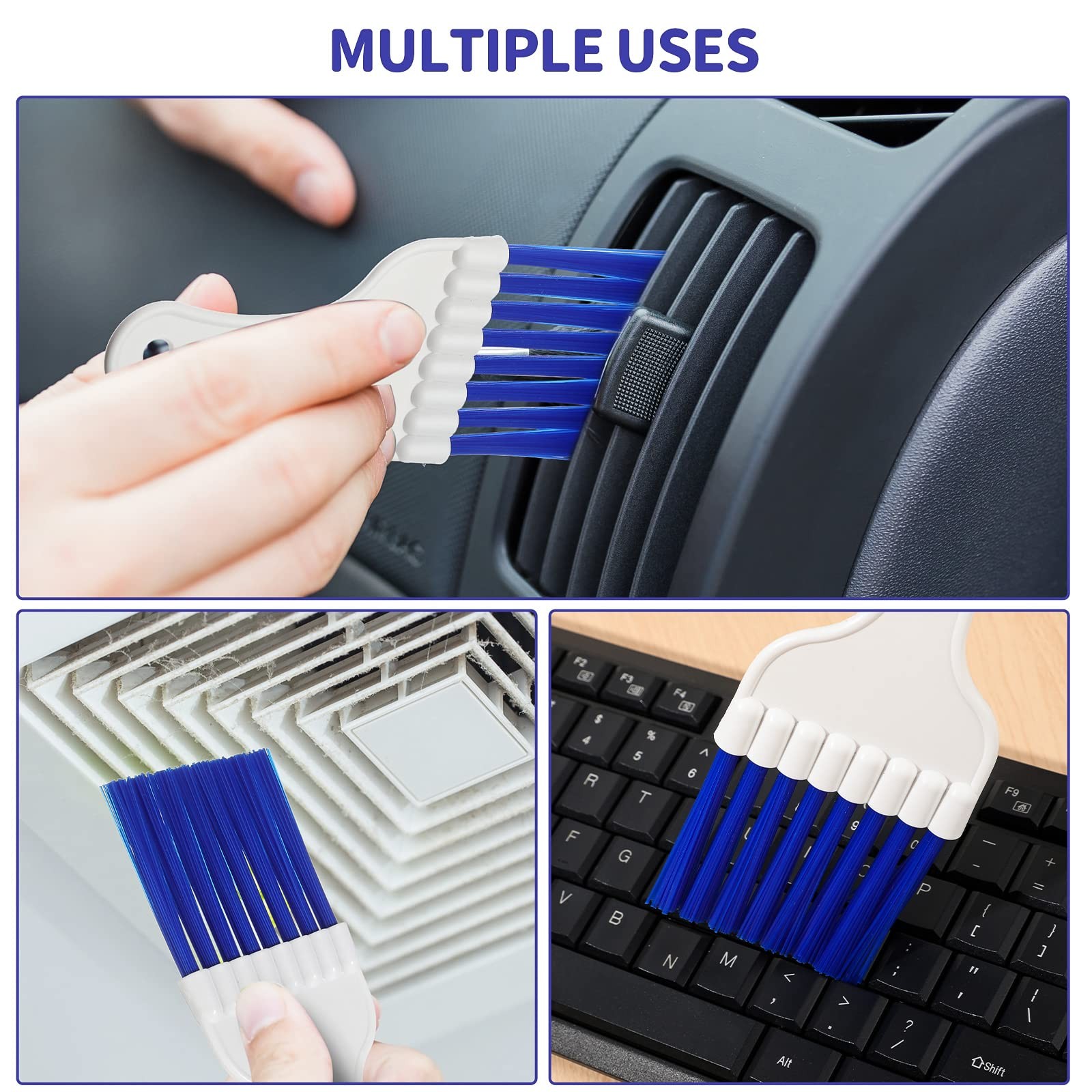 4 Packs Air Conditioner Condenser 18 x 7.5 cm/ 7.09 x 2.95 inch, Blue