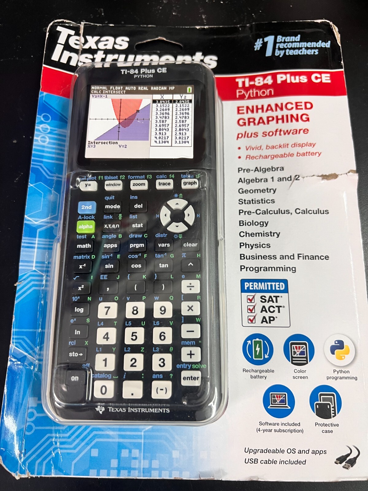 Texas Instruments TI-84 Plus CE Python Calculator (BLACK) 8975PythonOB