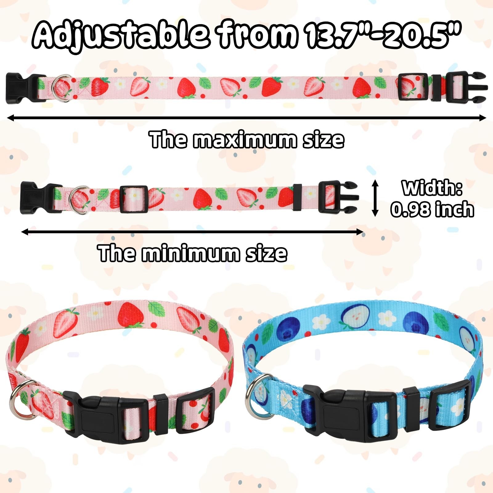 2 Pack Goat Collars with Bells Sheep Grazing Copper Bells and Adjustable Nylo…
