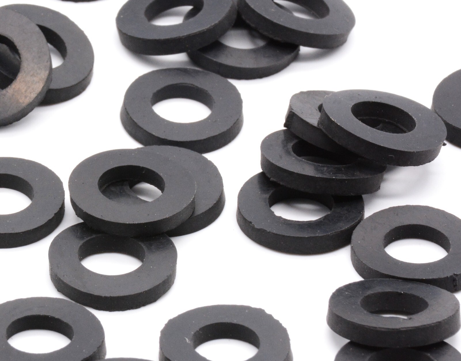 Rubber Washers 10mm ID x 20mm OD x 3mm Thick Oil Resistant Various Package Sizes
