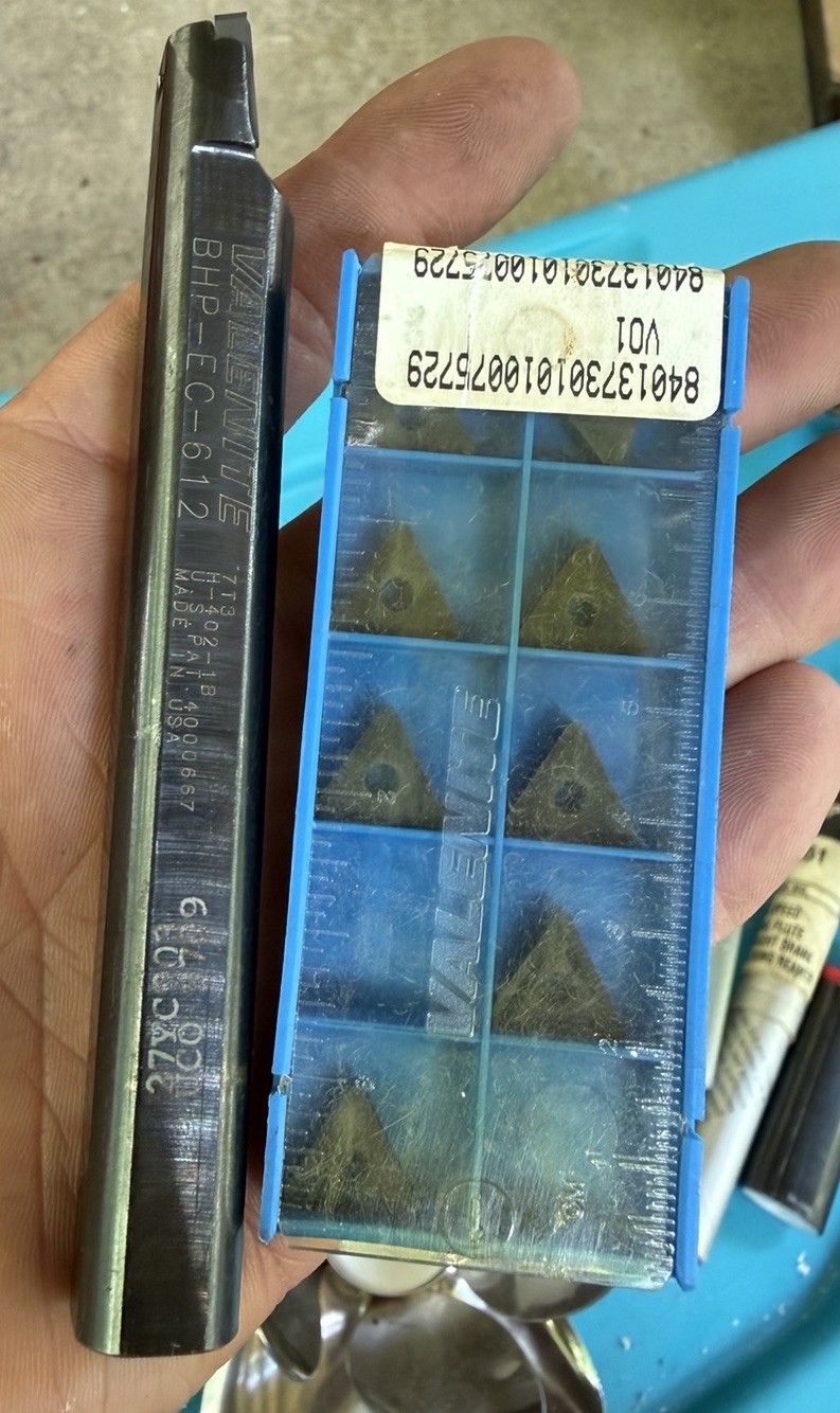 VALENITE 5/8 SHANK DIA BHP-EC-612 6″ OAL INDEXABLE BORING BAR TNFM INSERTS .625