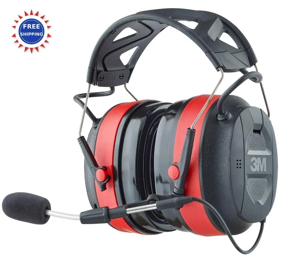 3M Pro Comms Electronic Hearing Protector Wireless Earmuffs Bluetooth Noise