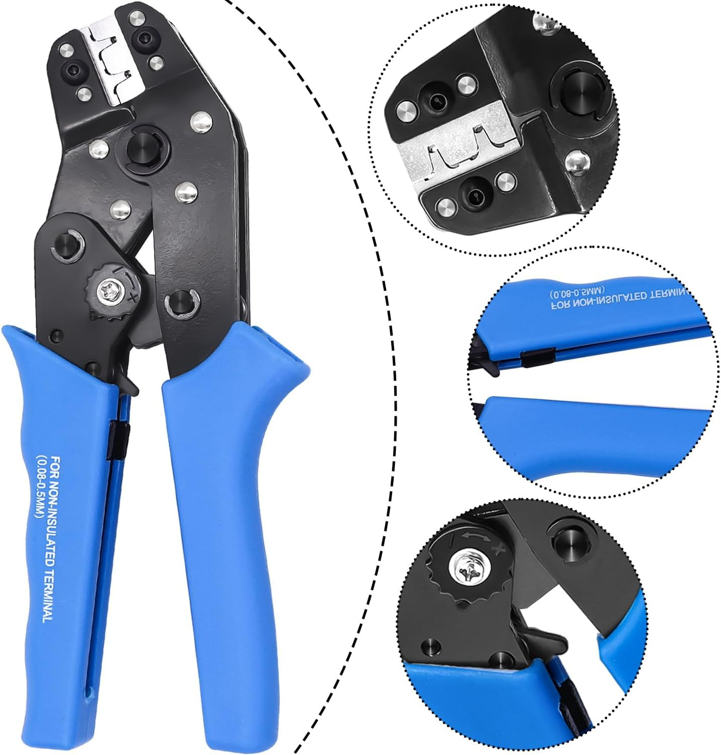 Taiss JST Crimping Tool with 580PCS JST PH Connector Kit 2.0Mm 2/3/4/5/6Pin Hous