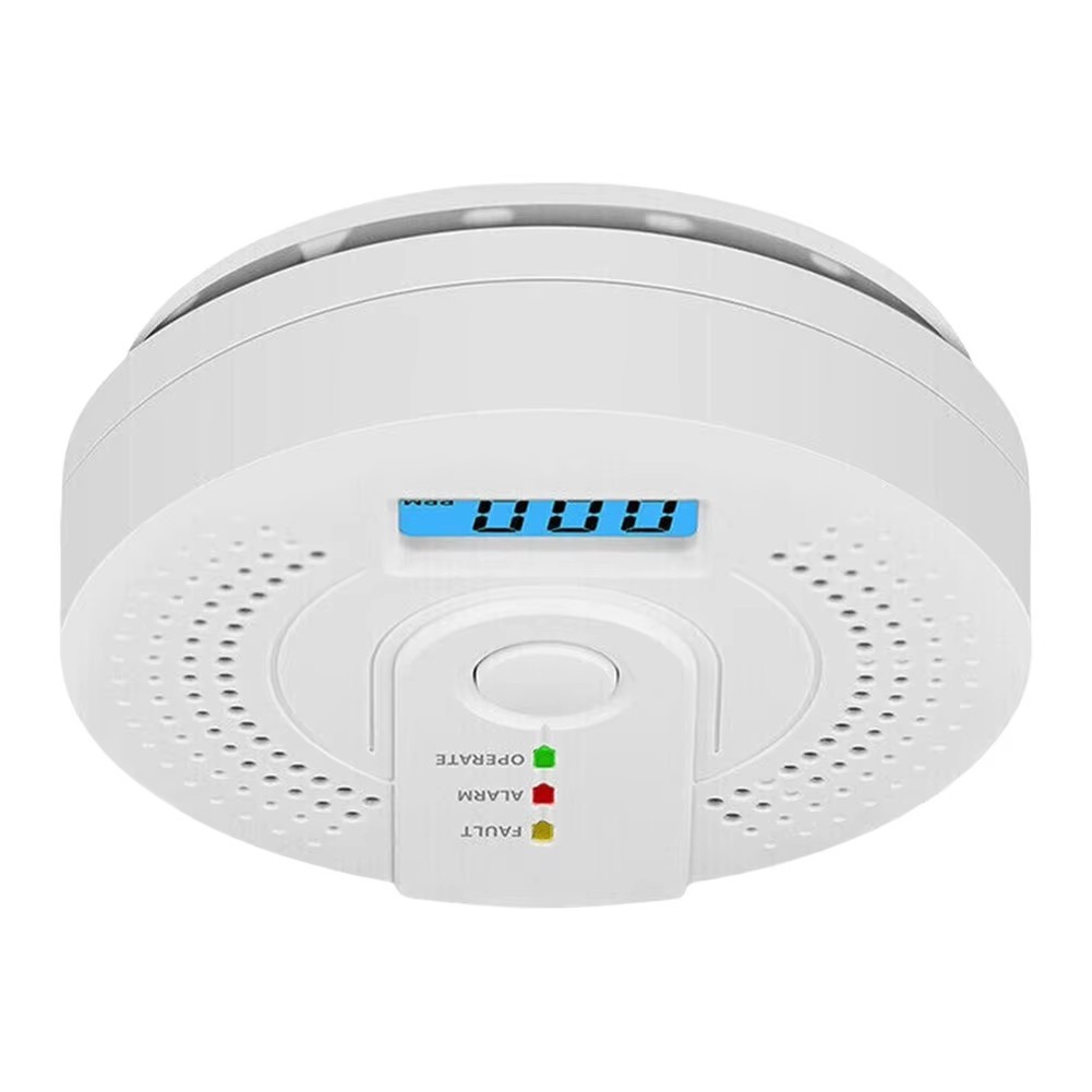 Carbon Monoxide Detector Warning Safety Alarm Sensor LED Digital Battery Powers