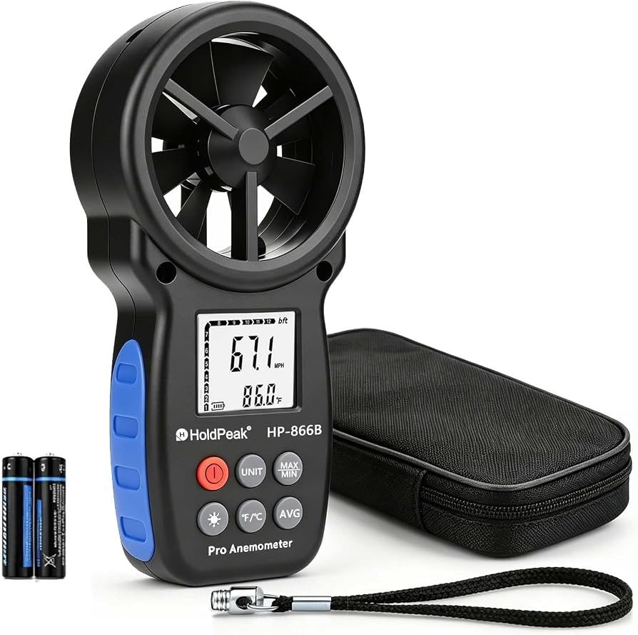 HOLDPEAK 866B Digital Anemometer Handheld Wind Speed Meter