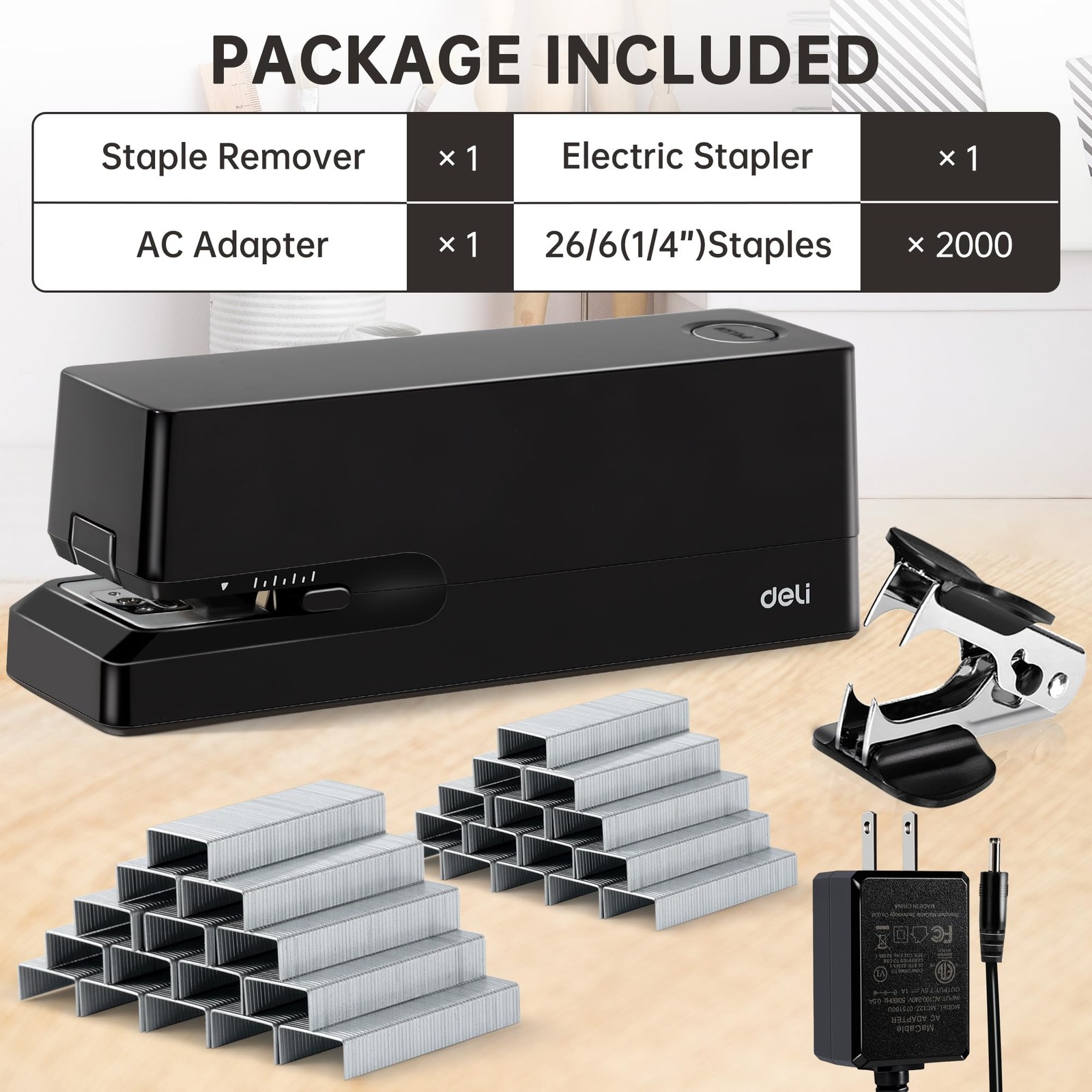 Electric Stapler, Automatic Staplers for Desk, 25-Sheet Capacity
