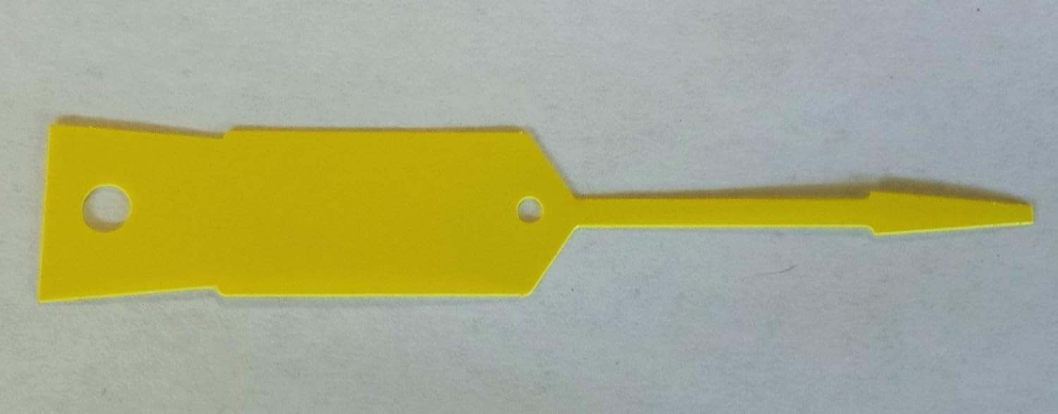 YELLOW Self-Locking Arrow Key Tags 1,000 per pack Size 4 1/2 X 3/4 YELLOW