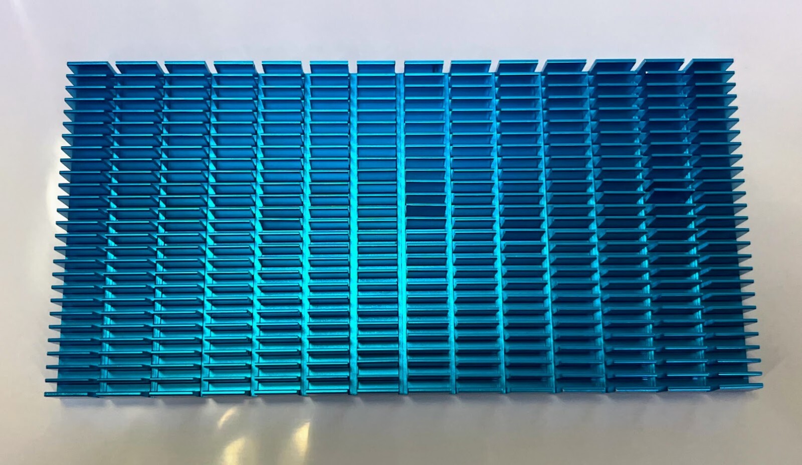 Aluminum Blue Heat Sink 150mm x 74mm x10mm/ 5.9 x 2.91 x 0.39 inch