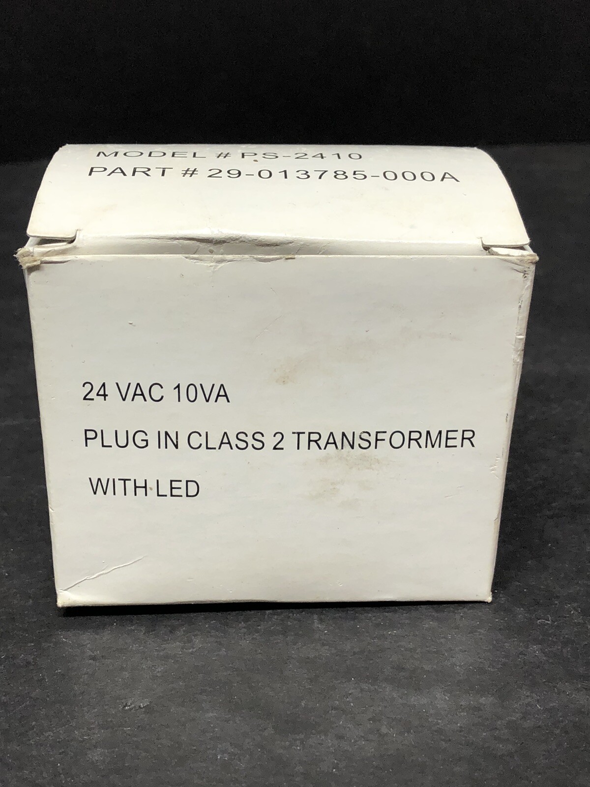 Transformer AC Adaptor PS-2410 W/ LED 24 VAC 10 VA Class 2 UL Grounded Plug-In