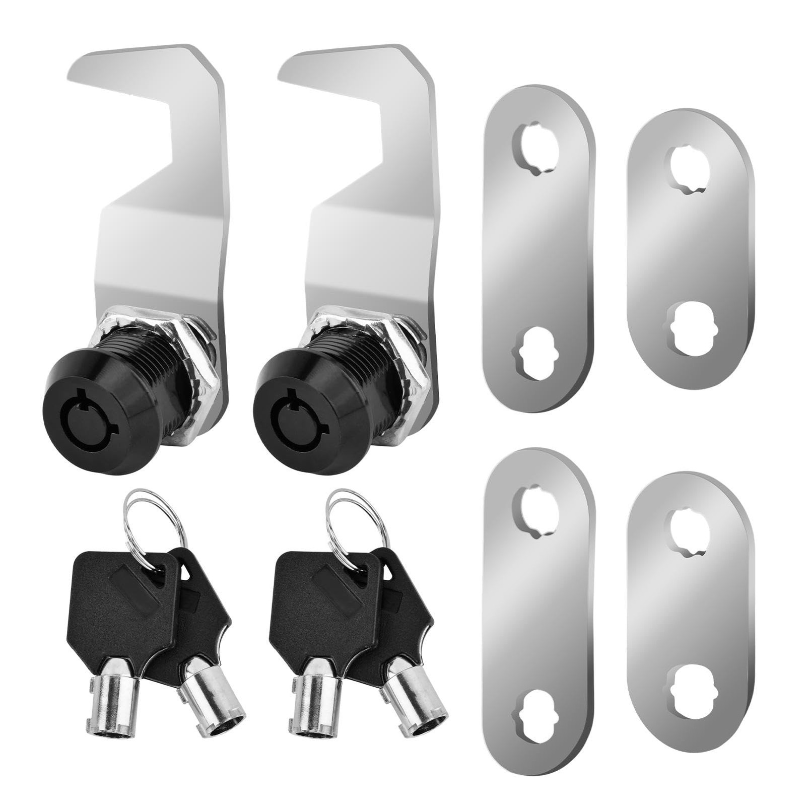 5/8 Inch Black Toolbox Lock Replacement, US General Cabinet Mortise Lock Keyed
