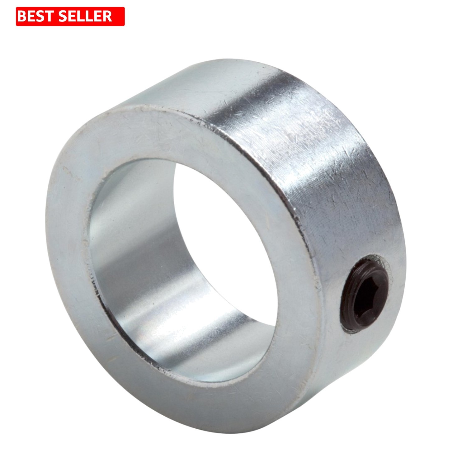 Robust 1″ Bore Zinc Steel Shaft Collar with Set Screw, 1-1/2″ OD – Easy Install