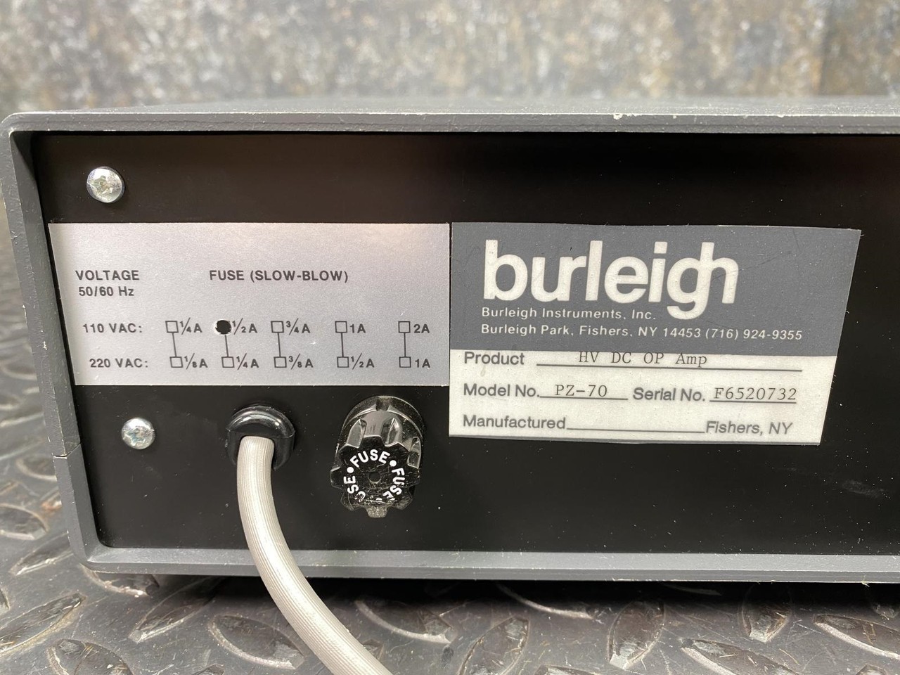 Burleigh PZ-70 Variable HV DC Power Supply 0-500V / 0-1000V