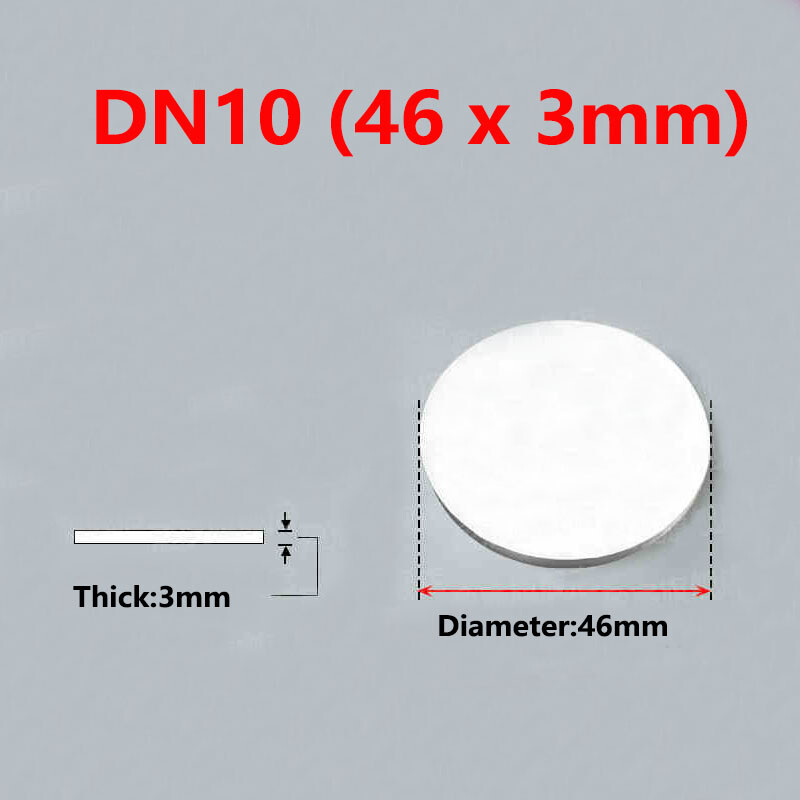EPTFE Solid Discs Flat Round Pad Sealing Expanded PTFE Dia 45mm-375mm Thick 3mm