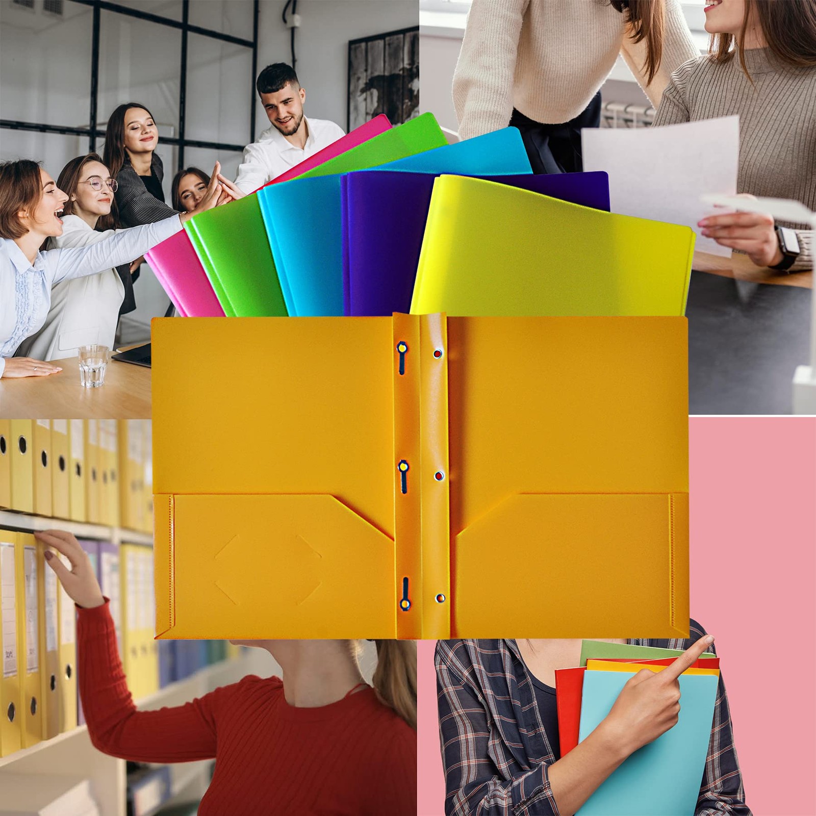 9.45 inches x 11.42 inches, Pink, Cyan, Yellow, Orange, Green, Purple