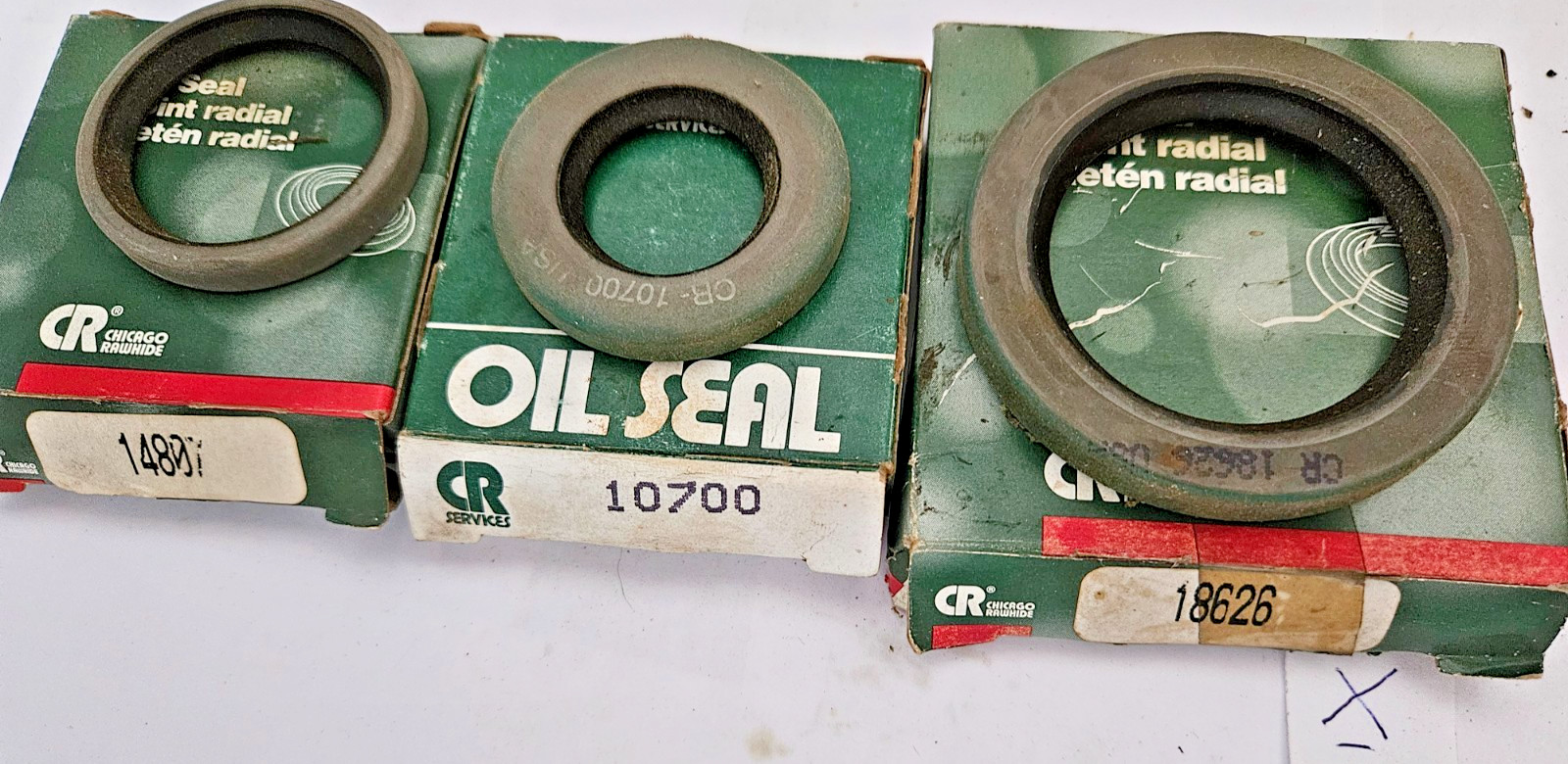 Chicago Rawhide 18626, 10700, 14807 Oil Seals (Lot of 3)