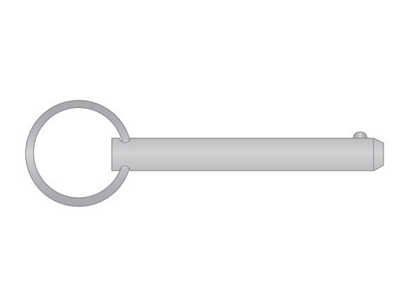 Detent Pin 3/8 x 5.000 (5) 300 Series Stainless Steel Plain (4 Pieces)