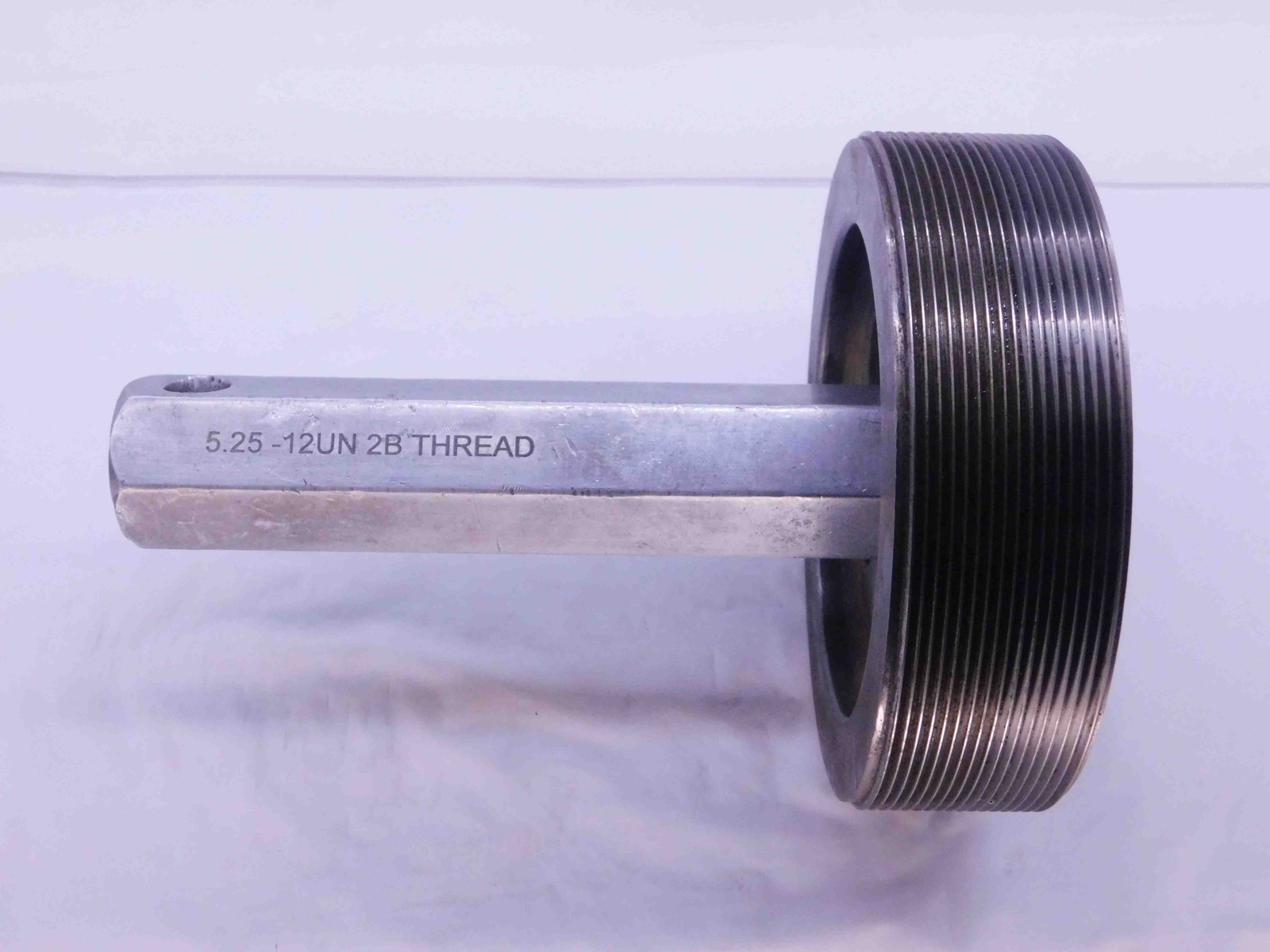 5 1/4 12 UN 2B THREAD PLUG GAGE 5.25 5.250 5.2500 GO ONLY P.D. = 5.1959 2B OR 3B