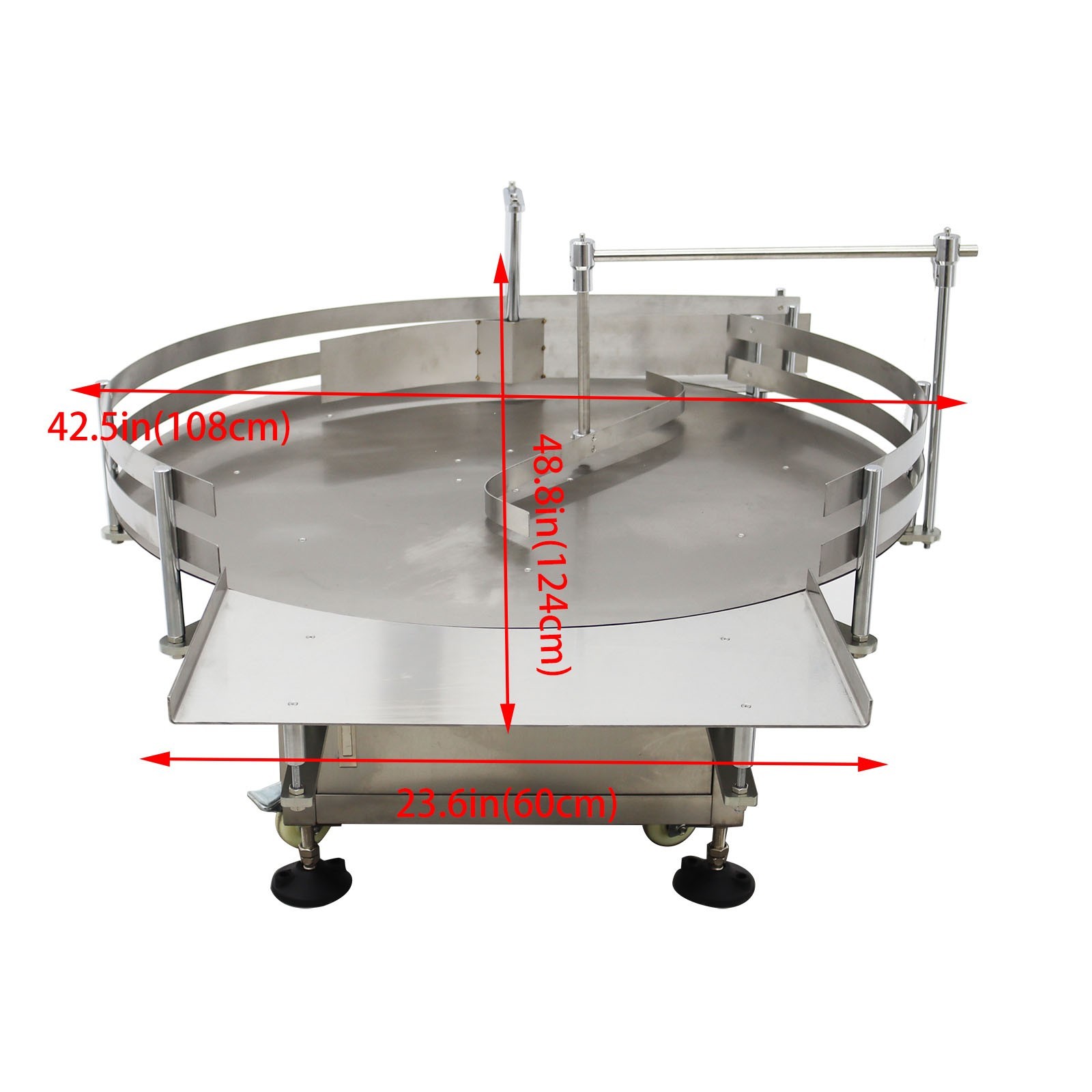 39.3″ Bottle Automatic Unscrambler 110V Bottle Organizer Sorter Speed Adjustable