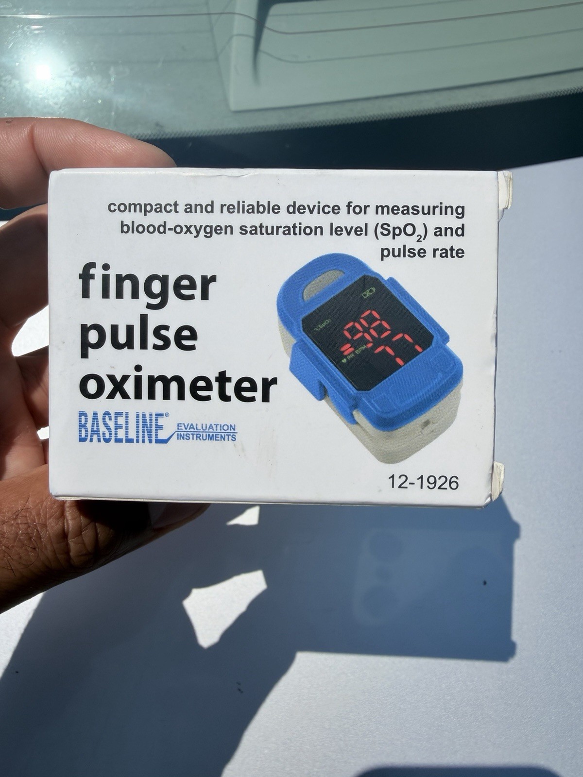 Baseline Fingertip Pulse Oximeter 12-1926 Emergency Medicine Family Monitor