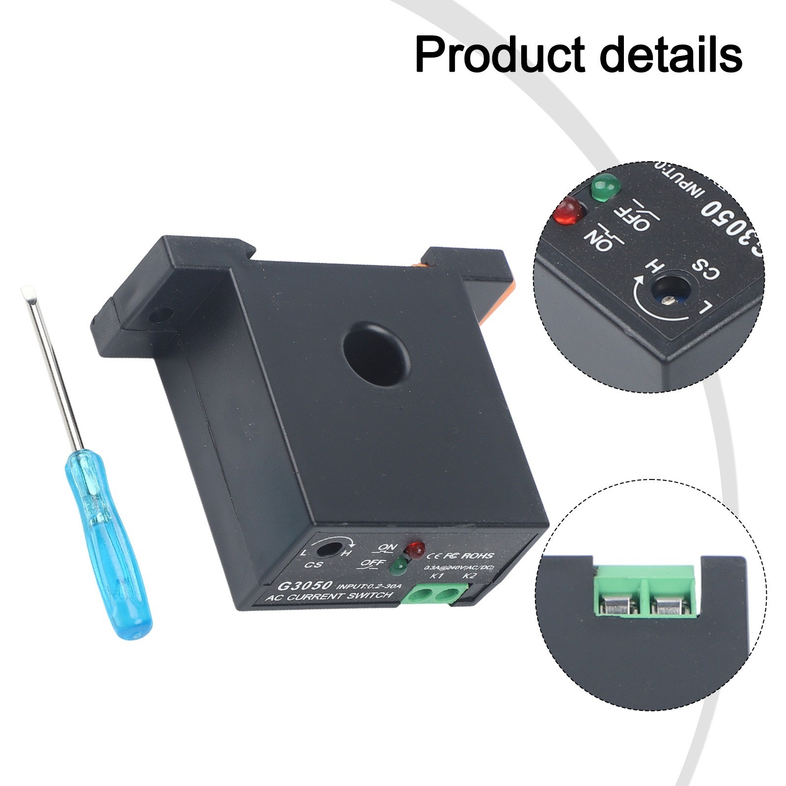 1pc Sensors Sensing Switch Flameproof Fireproof ABS IP30 NC/NO Without Power