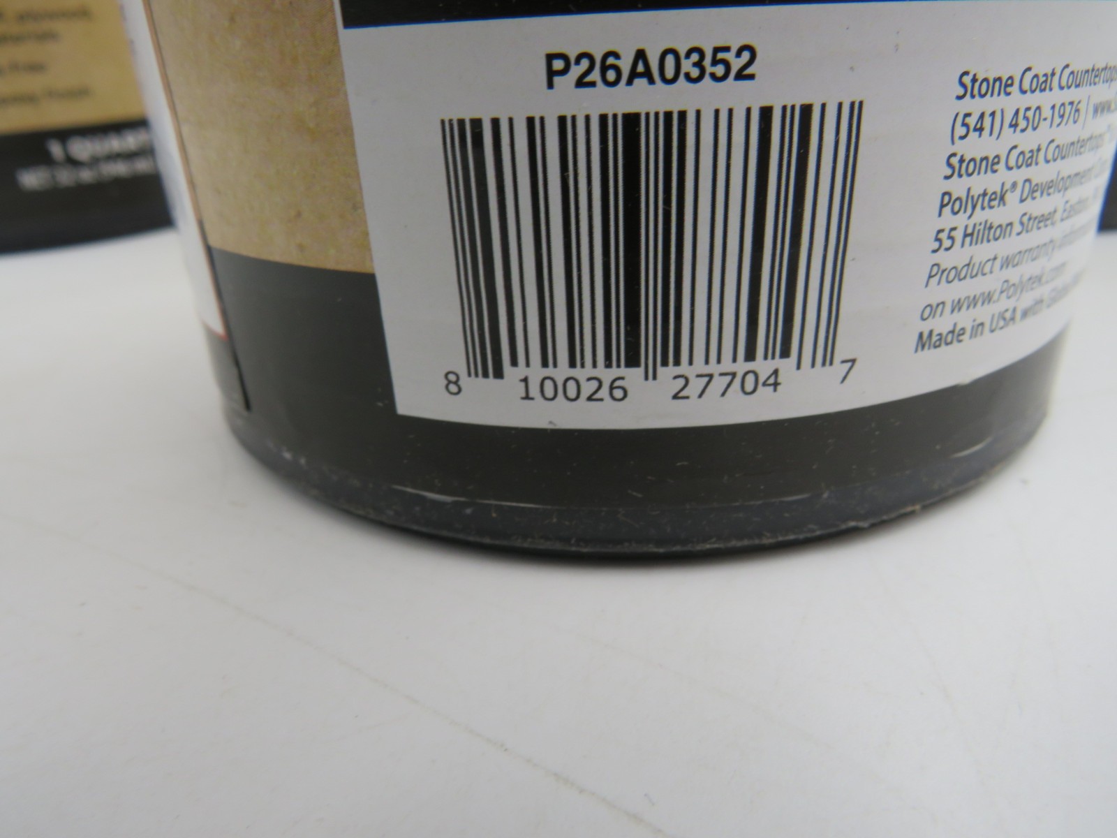 LOT OF 4 Stone Coat Countertops Epoxy Undercoat 1 Quart (32 Fl Oz Black) Epoxy