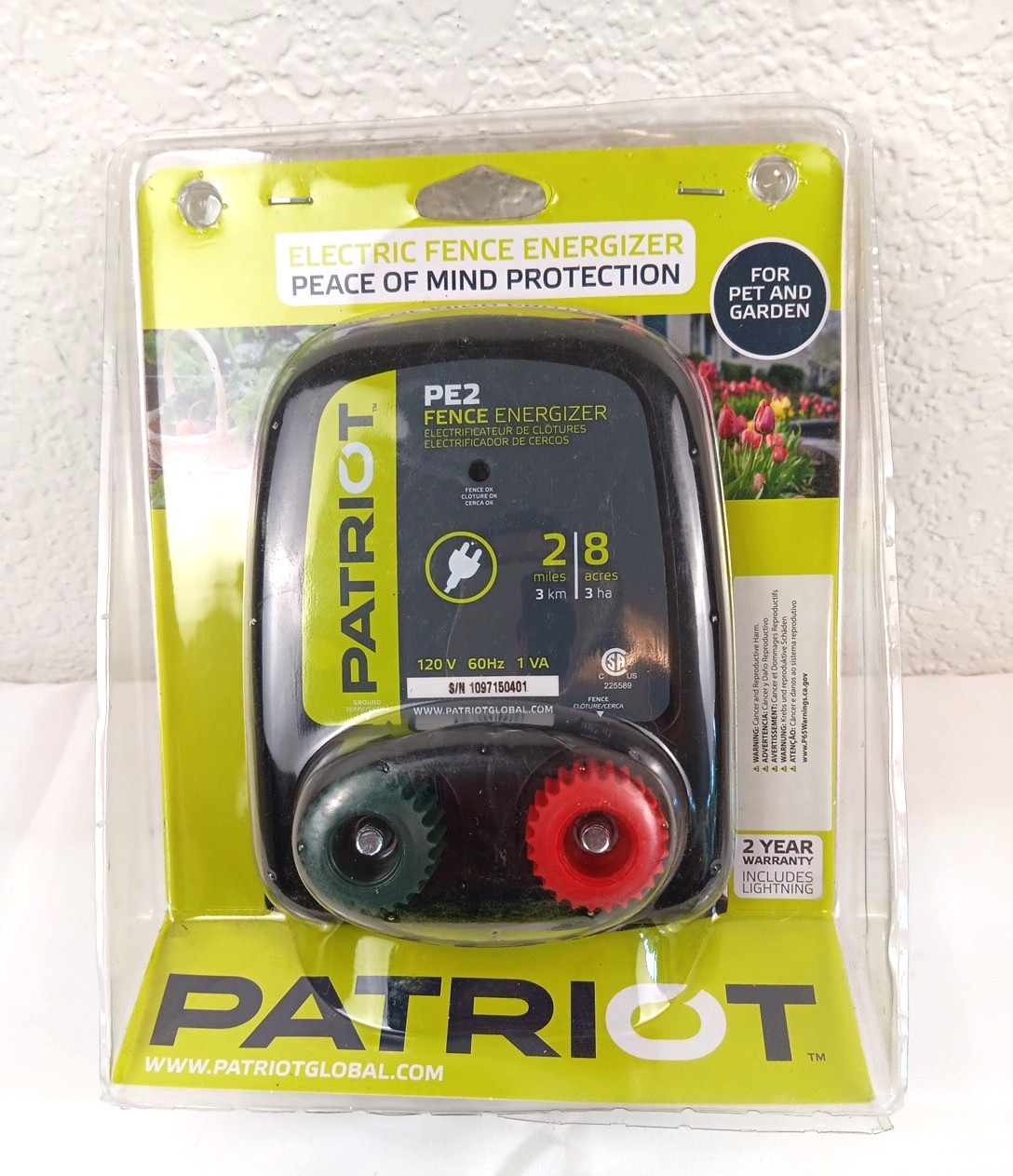 Patriot Electric Fence Energizer PE2 (8 Acres)