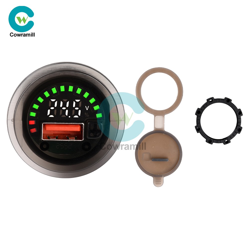 DC 7-30V Waterproof Digital Voltage Battery Capacity Level Indicator Voltmeter
