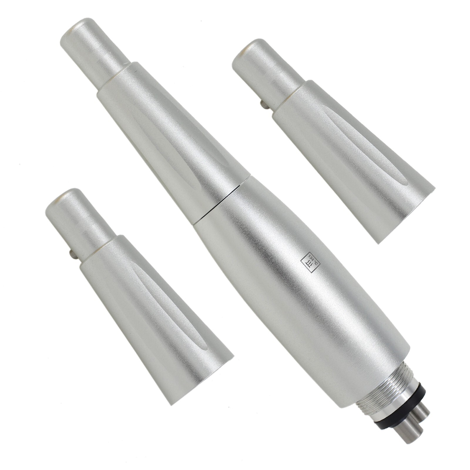Dental Hygiene Prophy Handpiece Mini 4 Hole Air Motor 3 Nose Cones 360° Swivel