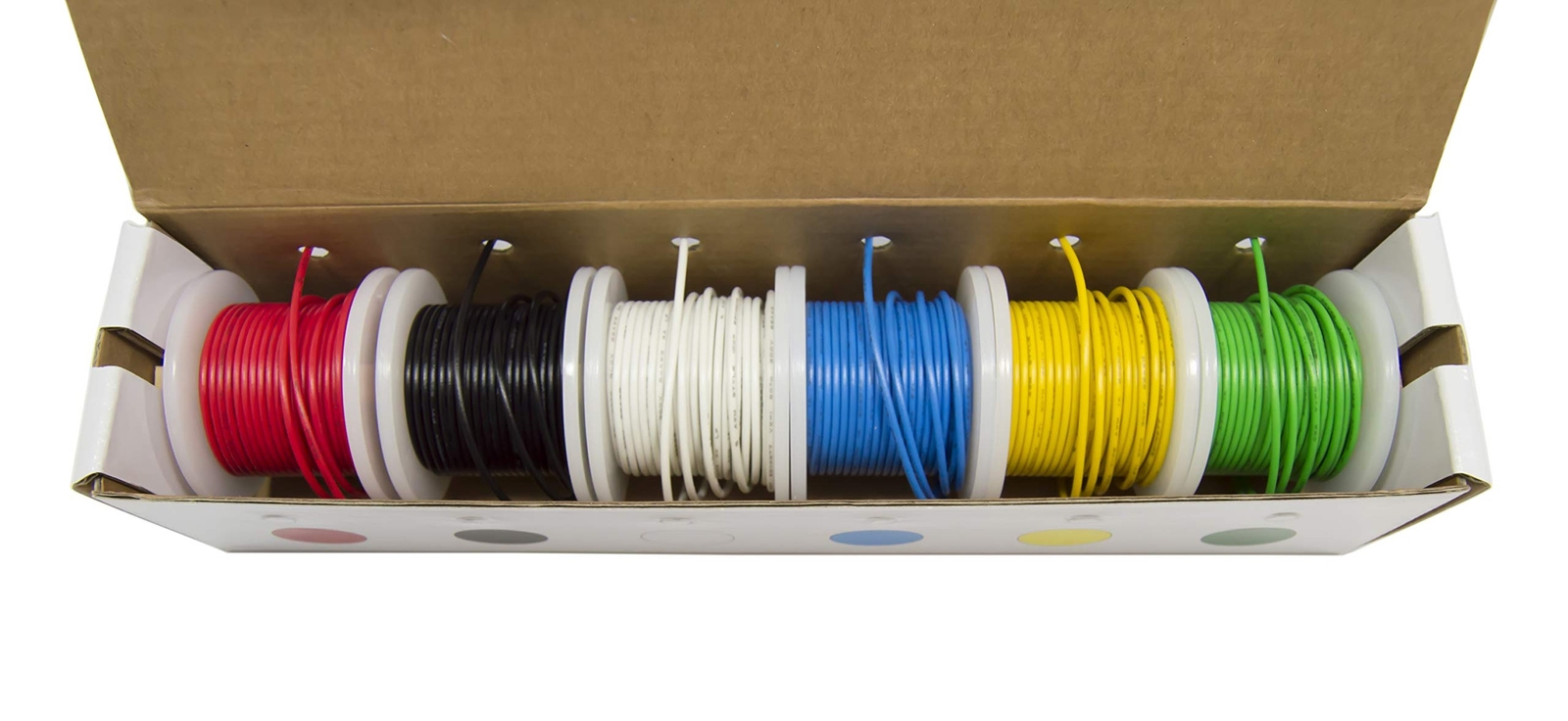 Electronix Express Authentic Stranded Hook Up Wire Kit (Tinned Copper) 22 Gau…