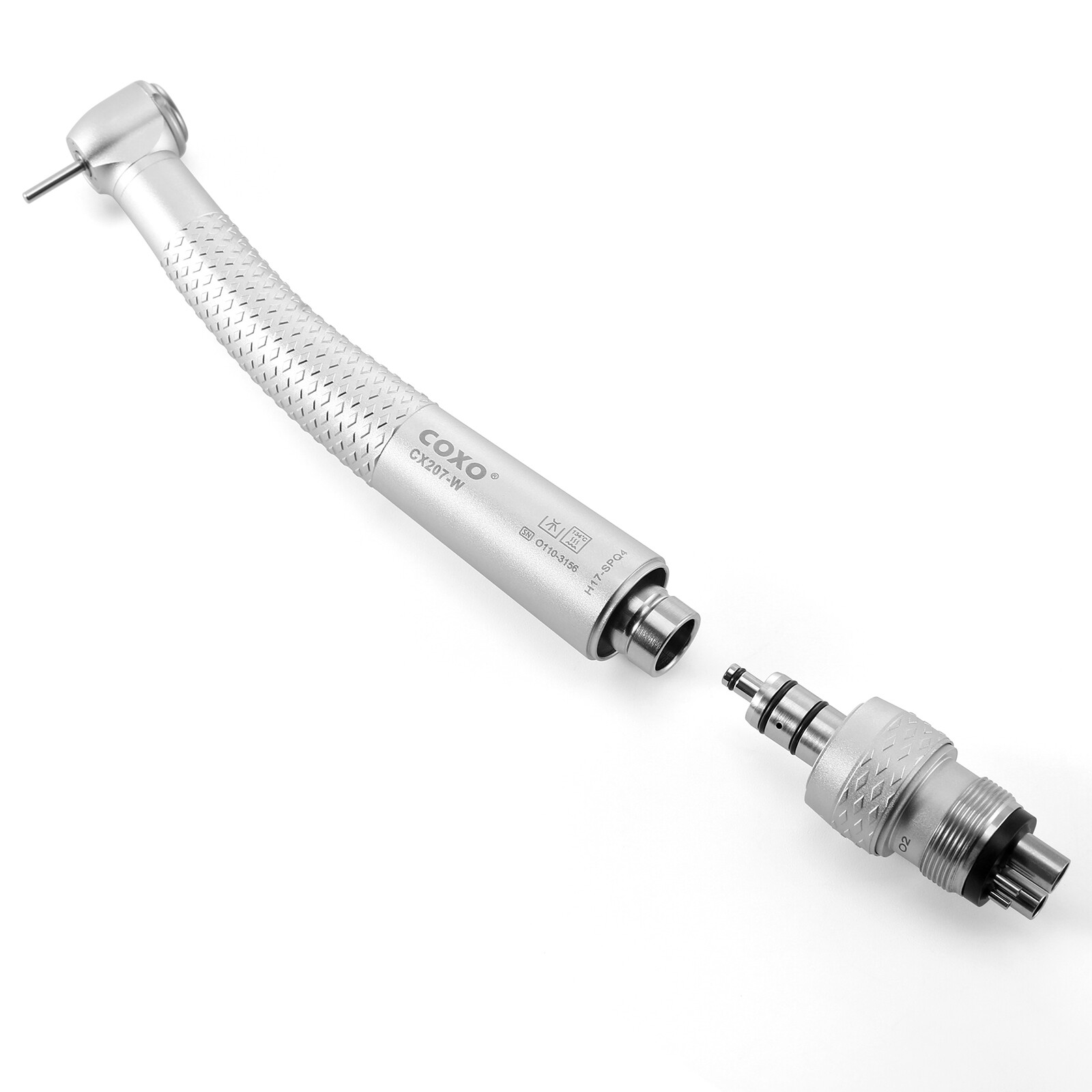 COXO Dental High Speed Handpiece Air Turbine with 4holes Coupler Standard Head