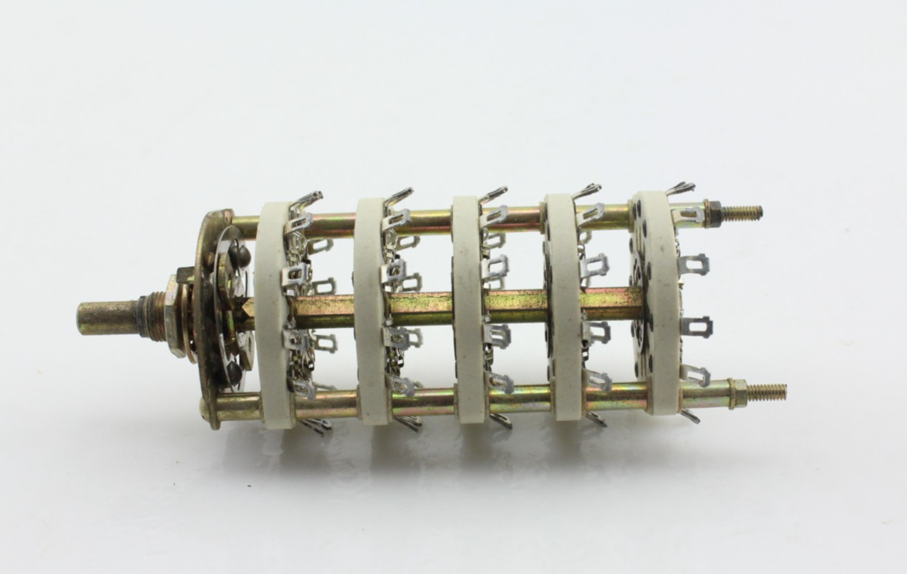 NOS OAK 5 Deck 2 Position Rotary Switch Non-Shorting MIL NSN 101171-H5C